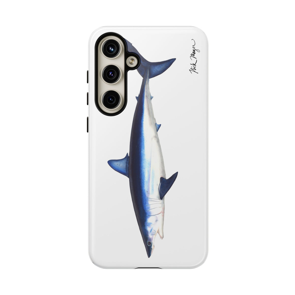 Mako Shark White Phone Case (Samsung) Printify