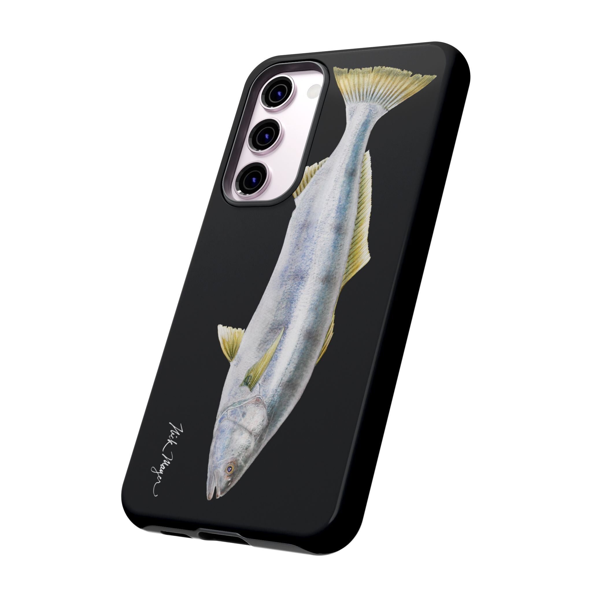 White Sea Bass Phone Case (Samsung) - black