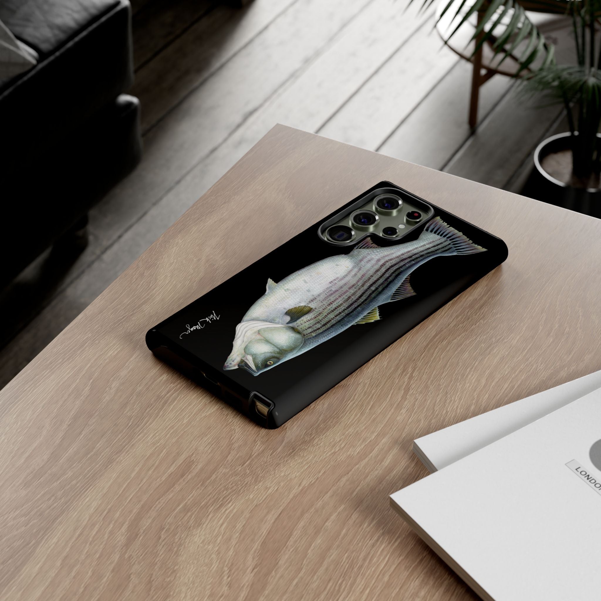 Cow Striper Phone Case (Samsung) - black