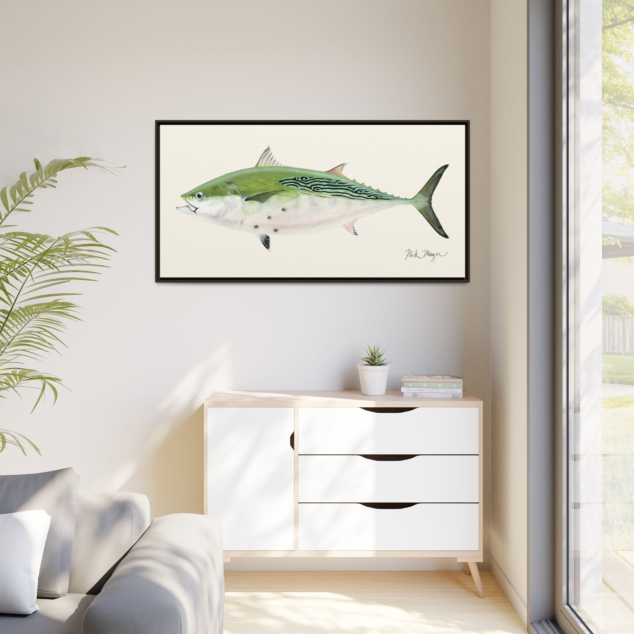 Albie Framed Canvas Print