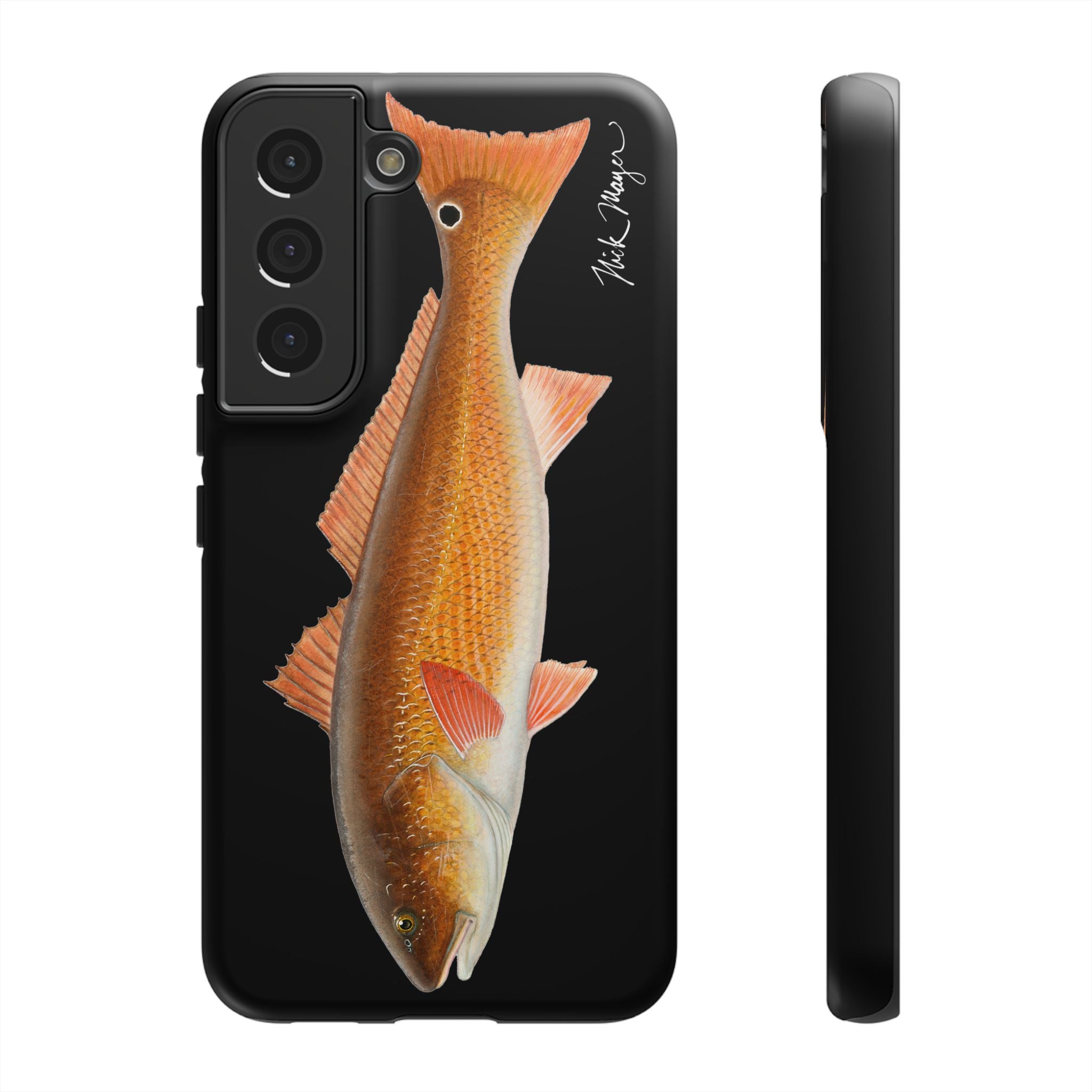 Redfish Black Phone Case (Samsung) Printify