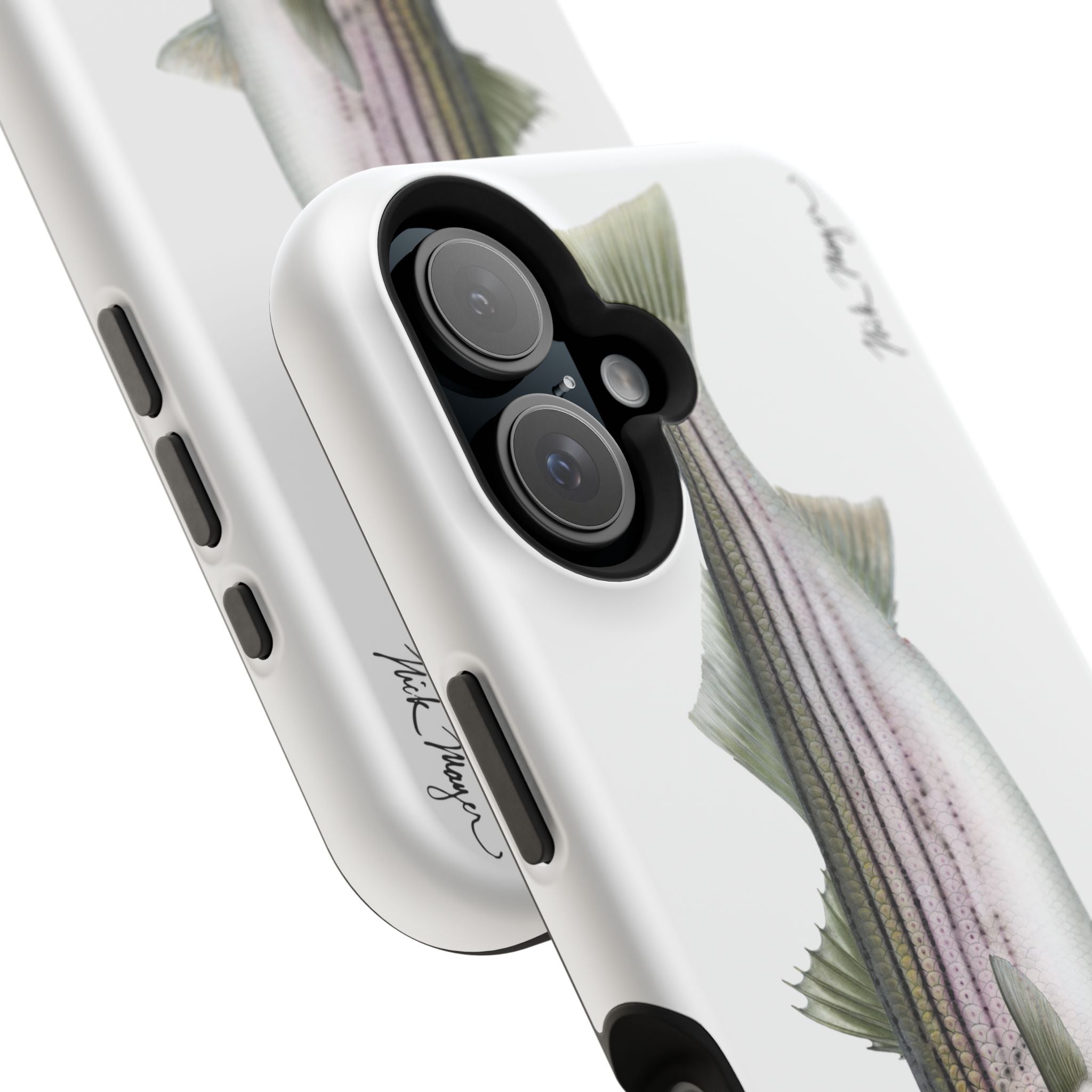 30 lb Striper MagSafe White iPhone Case