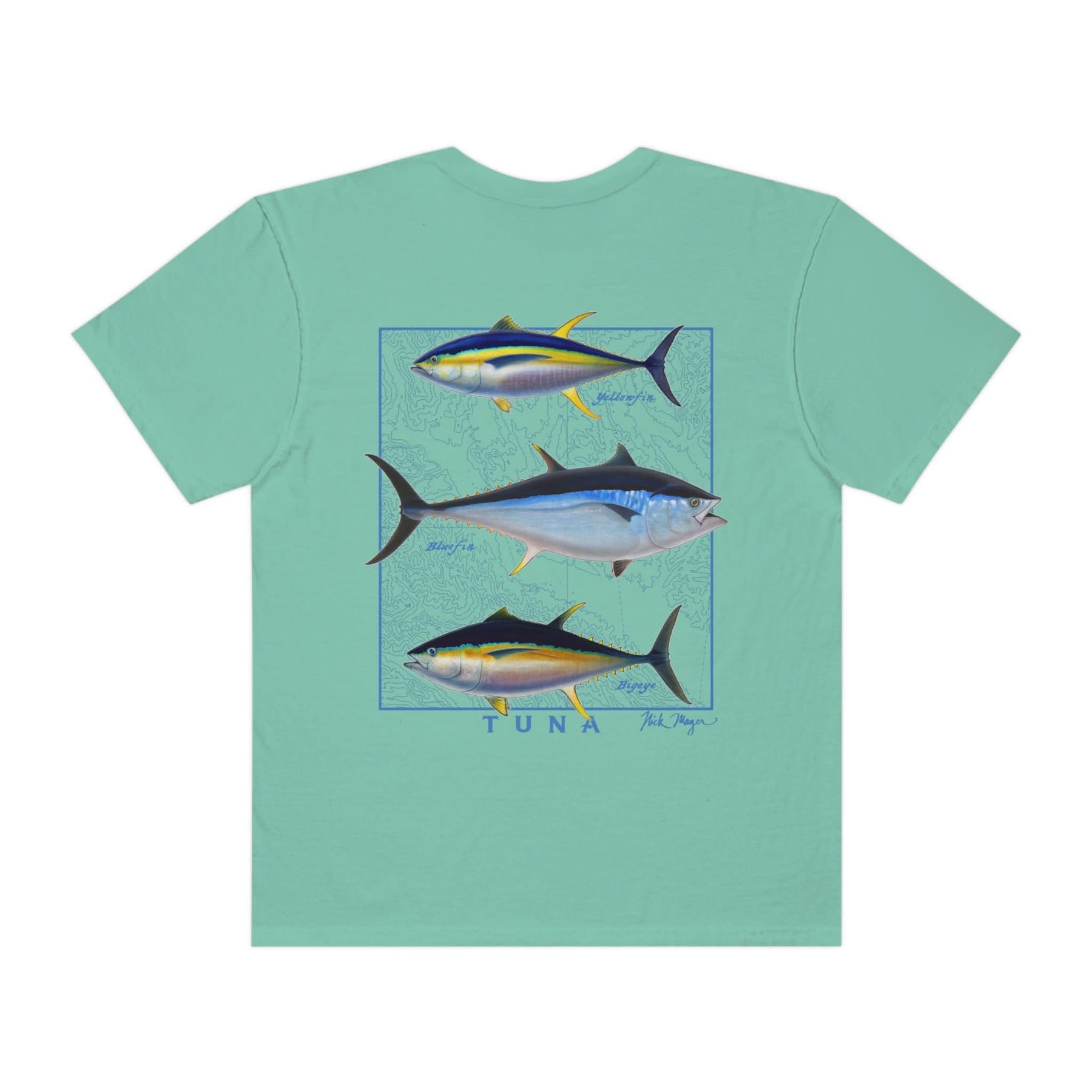Tuna Slam Premium Front & Back Comfort Colors Tee