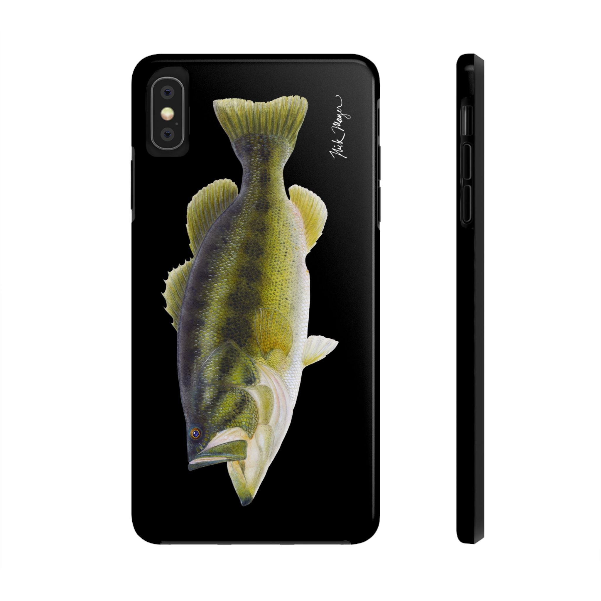 Largemouth Bass Black Phone Case (iPhone)