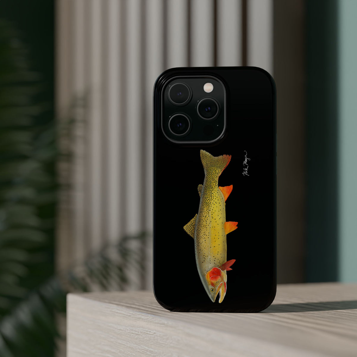 Cutthroat Trout 1 Black MagSafe iPhone Case Printify