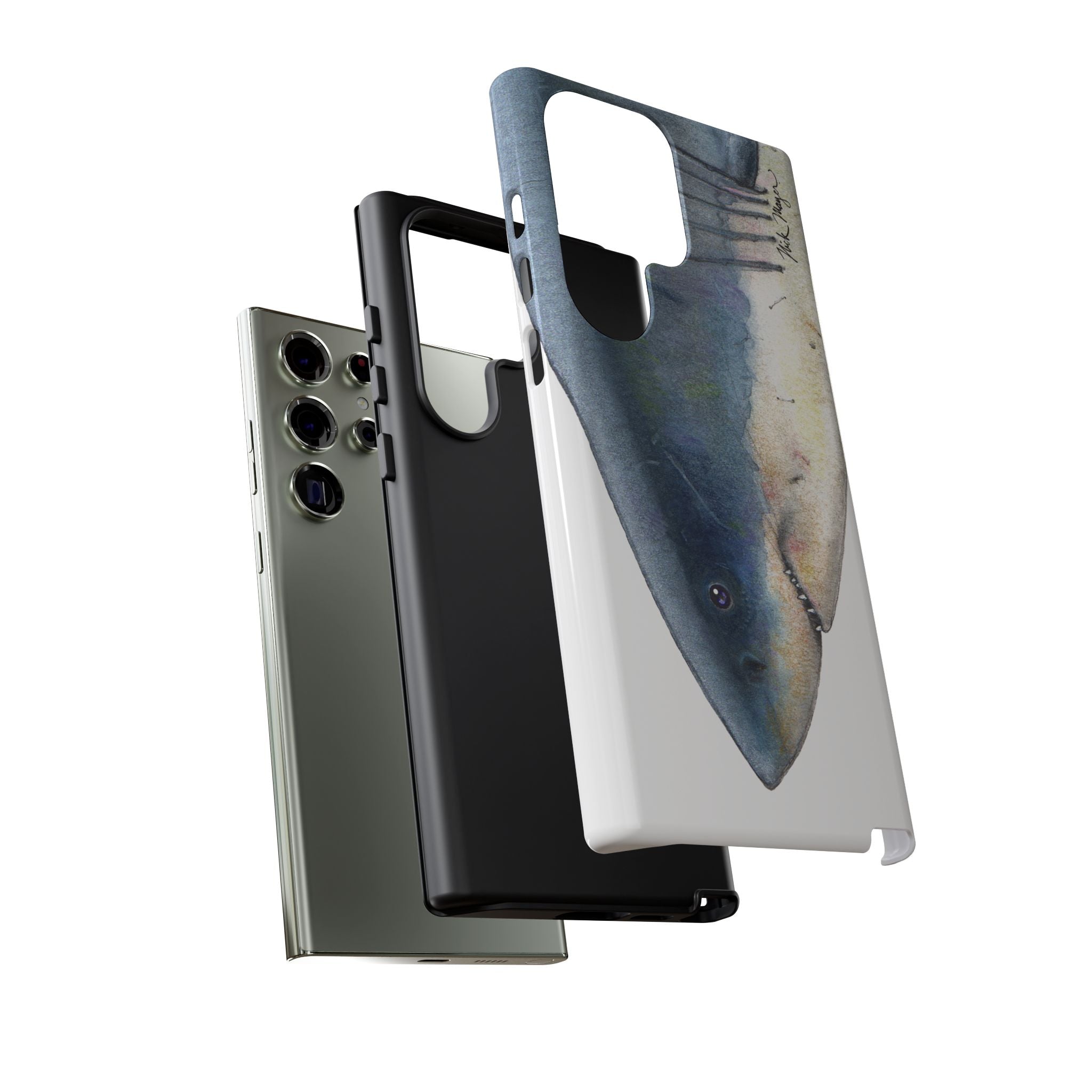 Great White Shark Face Phone Case (Samsung) Printify