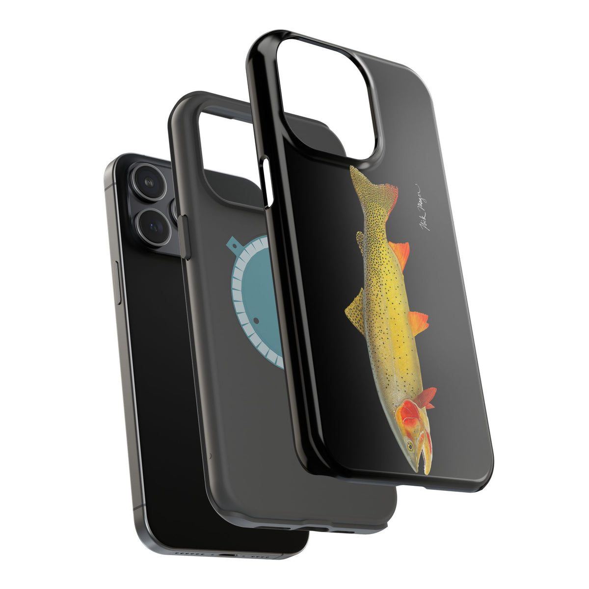Cutthroat Trout 1 Black MagSafe iPhone Case Printify