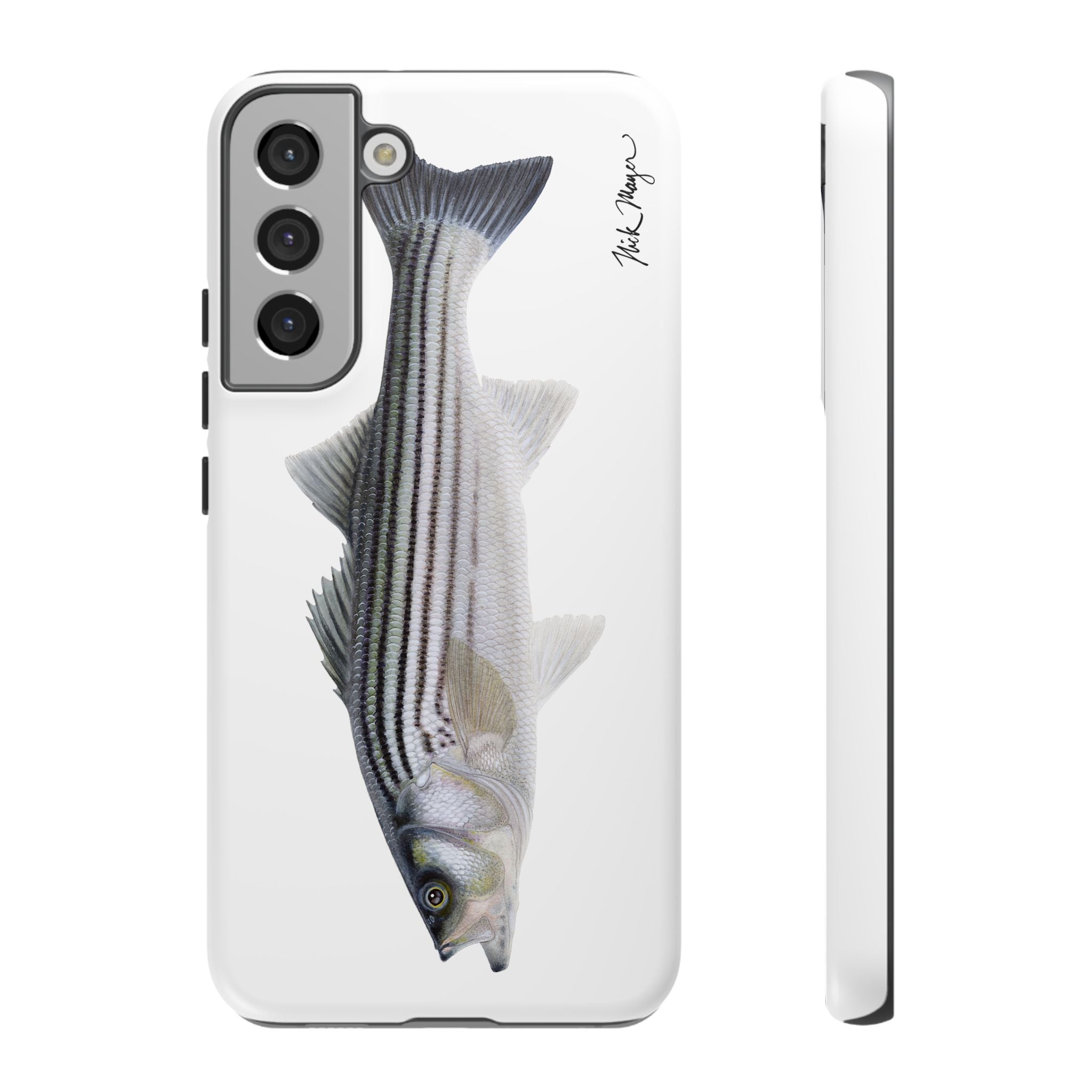 Schoolie Striper White Phone Case (Samsung) Printify