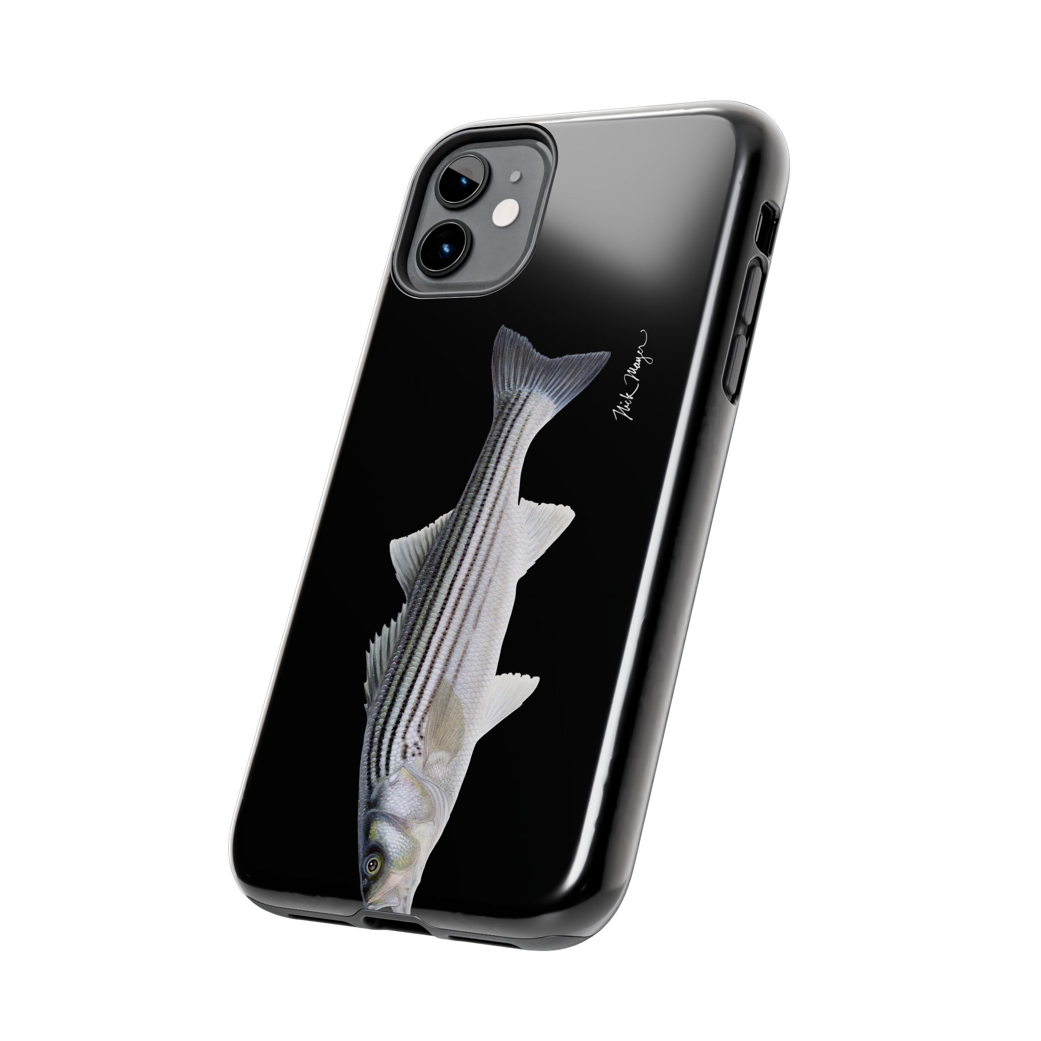 Schoolie Striper Black Phone Case (iPhone)
