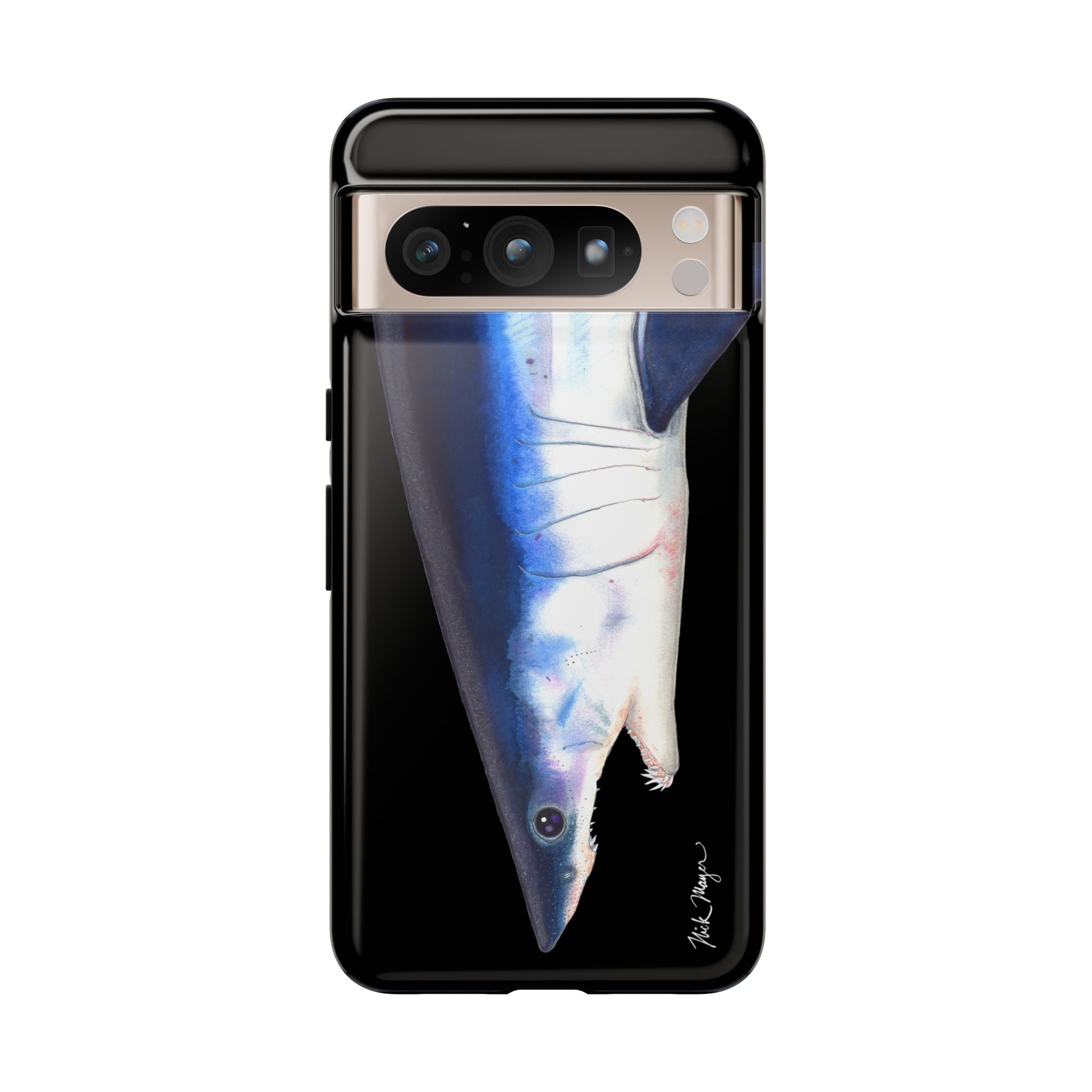 Mako Shark Face Black Phone Case (Samsung) Printify