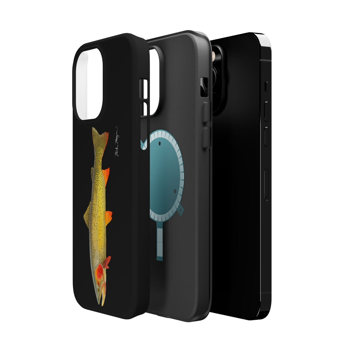 Cutthroat Trout 1 Black MagSafe iPhone Case Printify