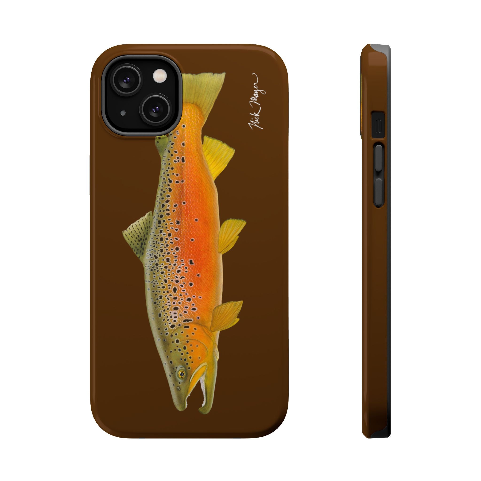 Brown Trout 2 Brown MagSafe iPhone Case, Limited Run