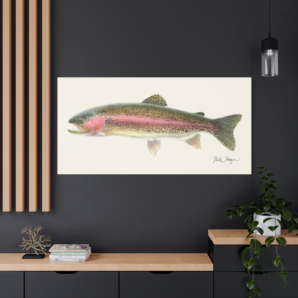 Rainbow Trout Canvas Print Printify