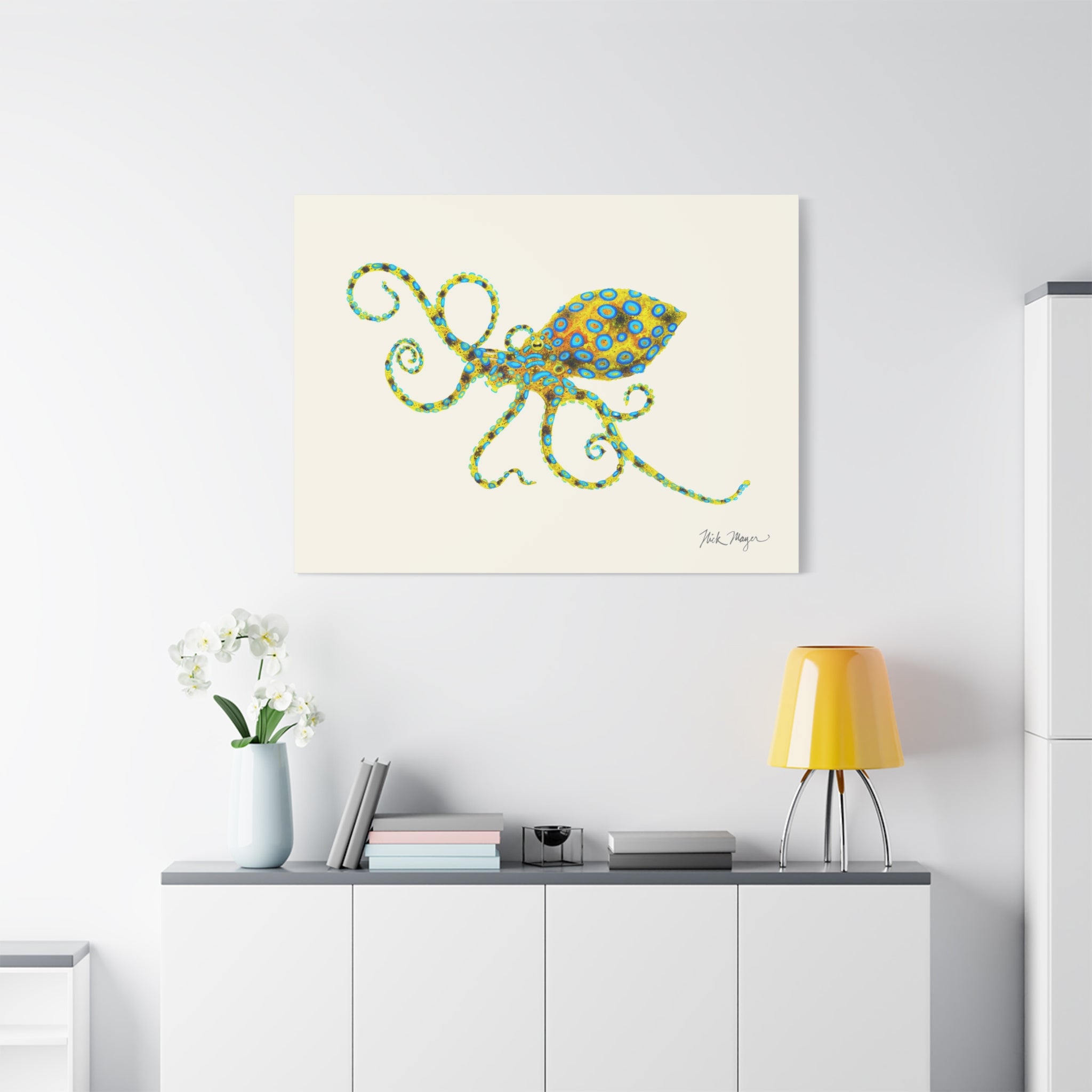 Blue Ringed Octopus Canvas Print