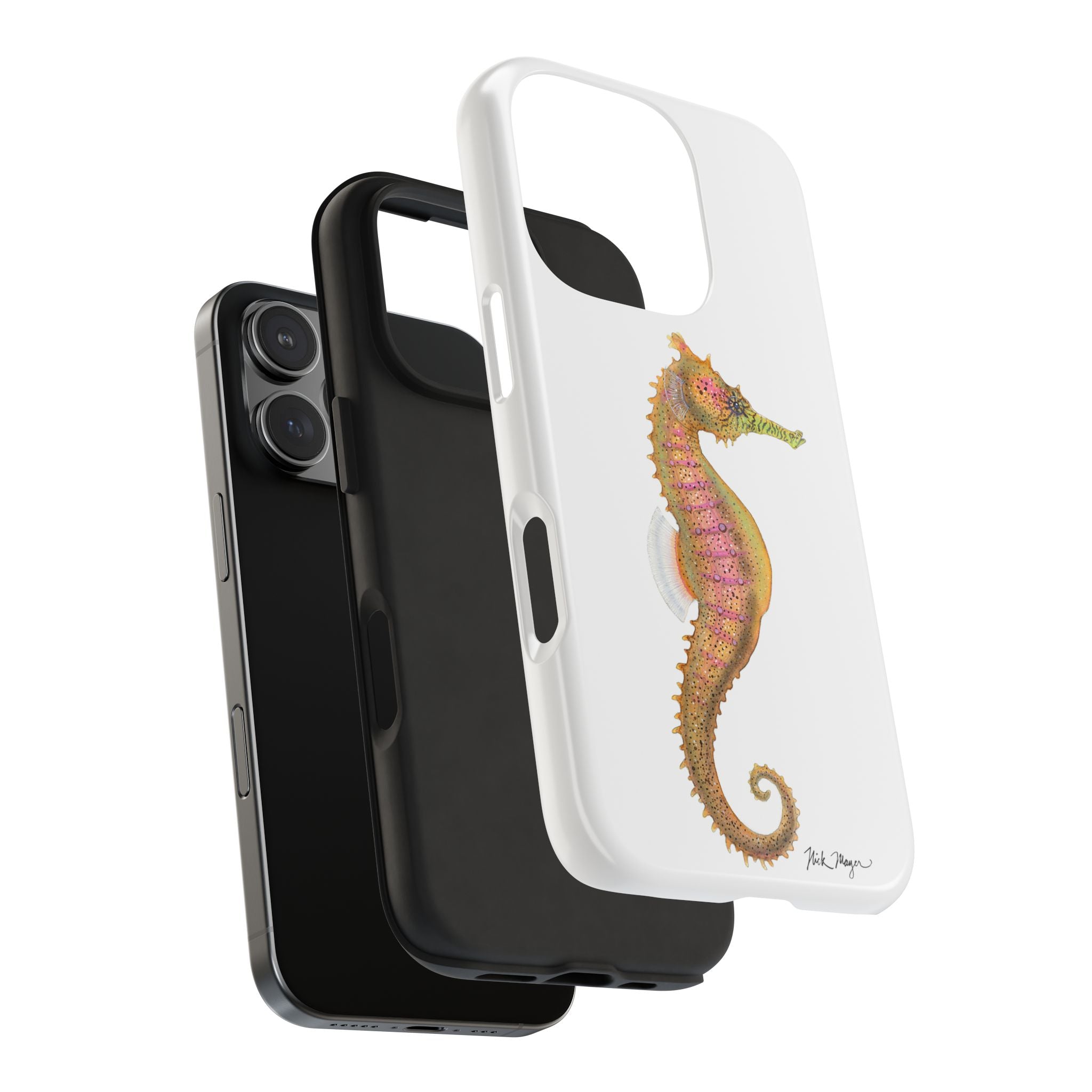 Pink Seahorse Phone Case (iPhone)
