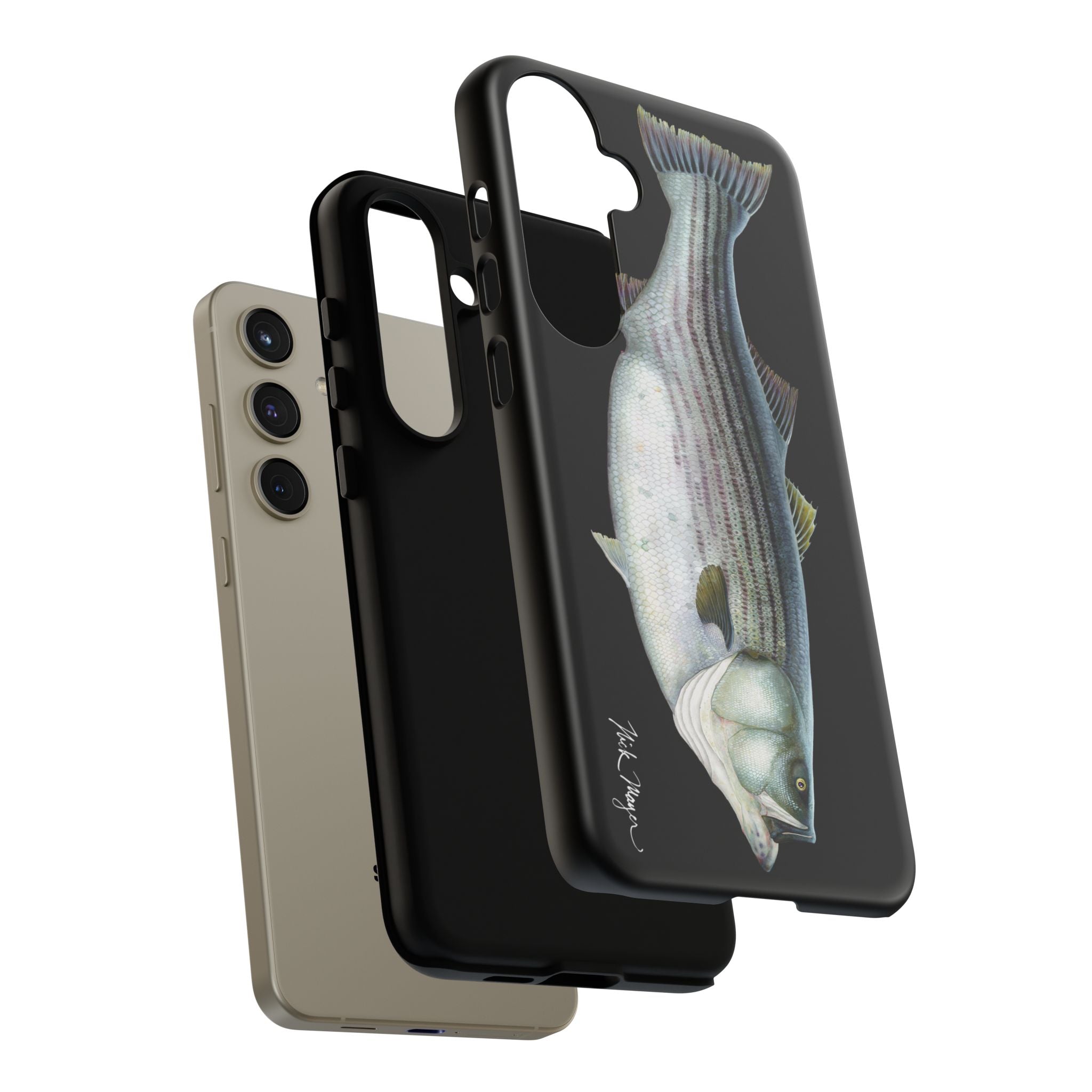 Cow Striper Phone Case (Samsung) - black