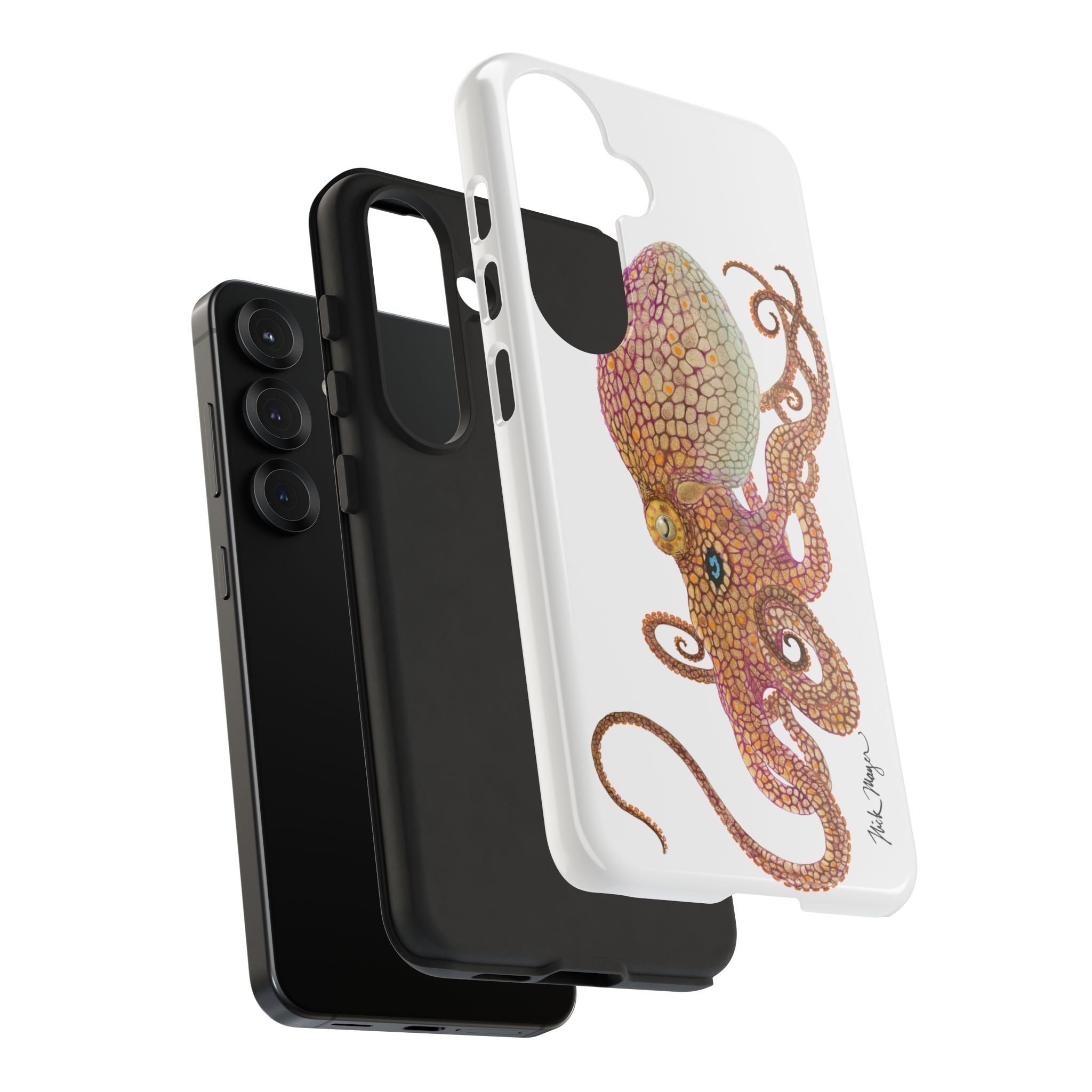 Two Spot Octopus White Phone Case (Samsung)