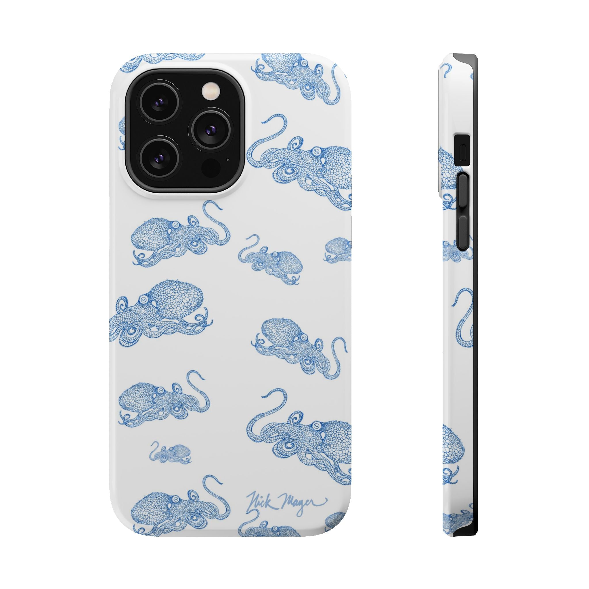 Blue Octopus 2 MagSafe iPhone Case