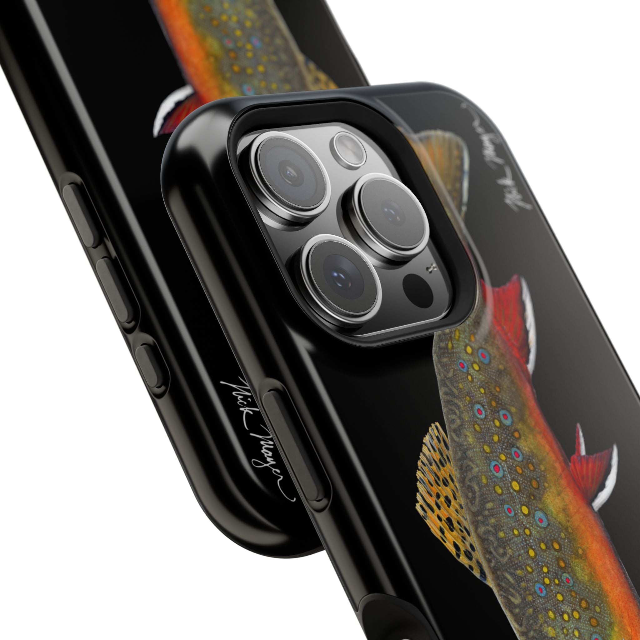 Brook Trout MagSafe Black iPhone Case