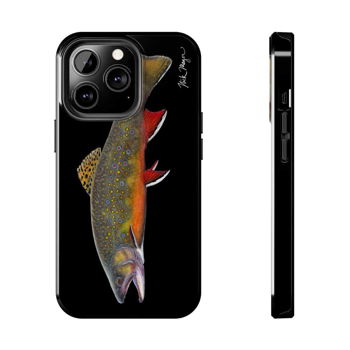 Brook Trout Black Phone Case (iPhone) Printify