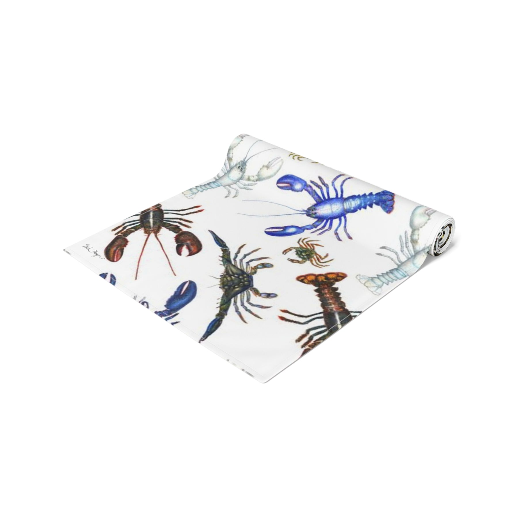 Lobsters I, Cotton Table Runner
