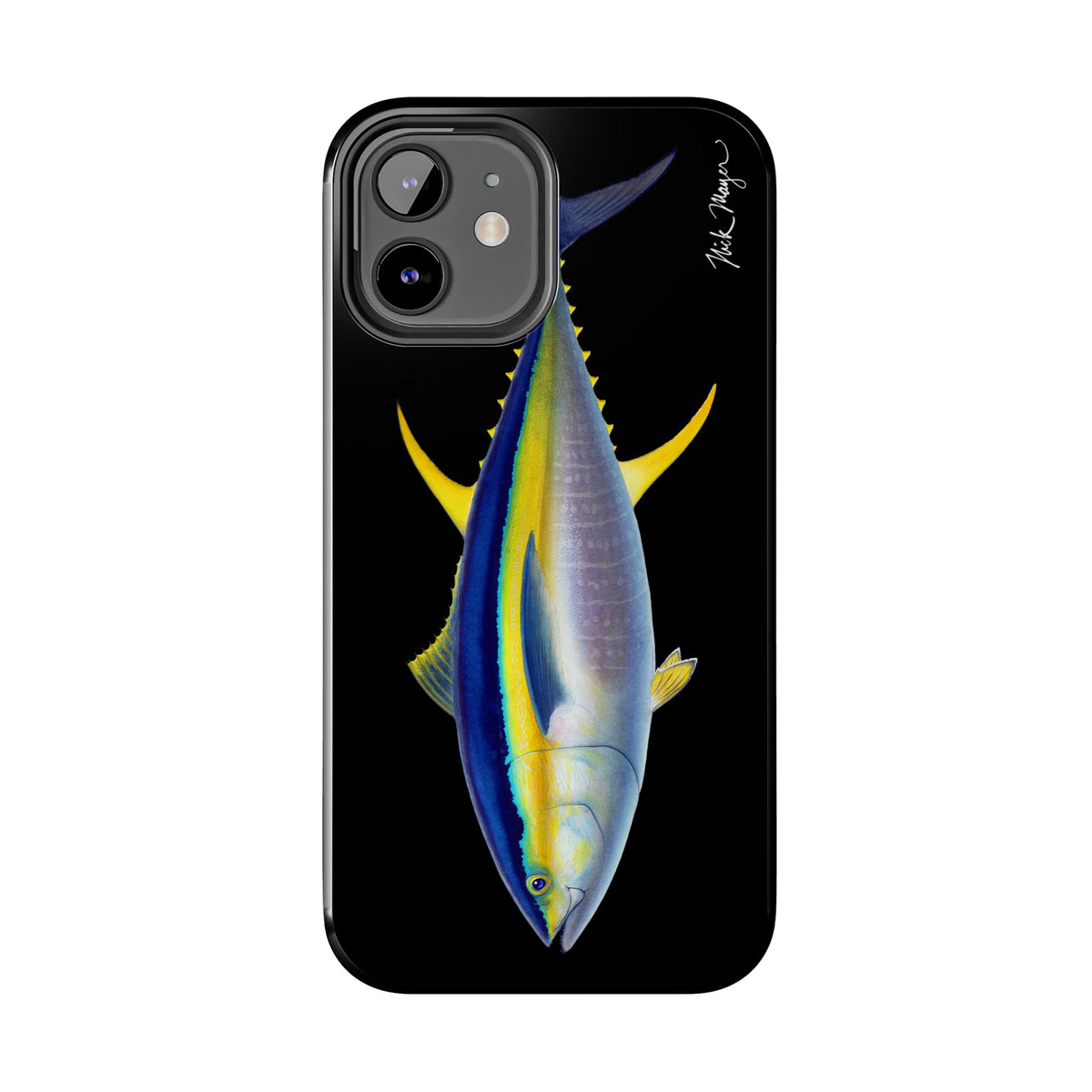 Yellowfin Tuna Black Phone Case (iPhone) Printify