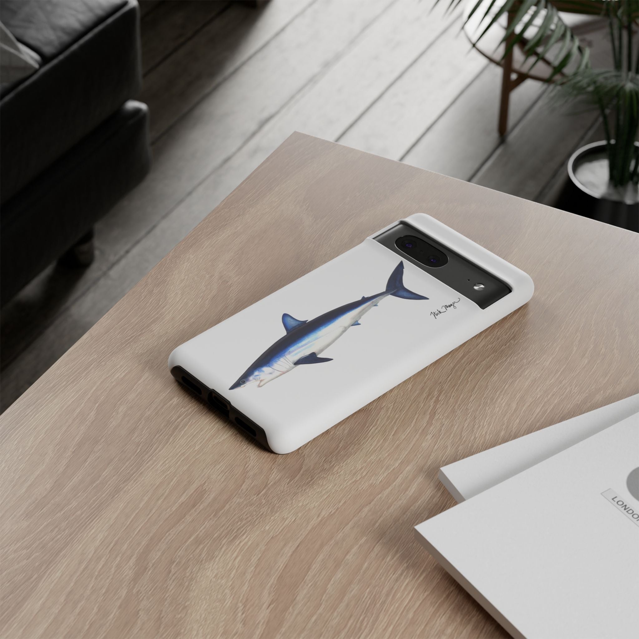 Mako Shark White Phone Case (Samsung)