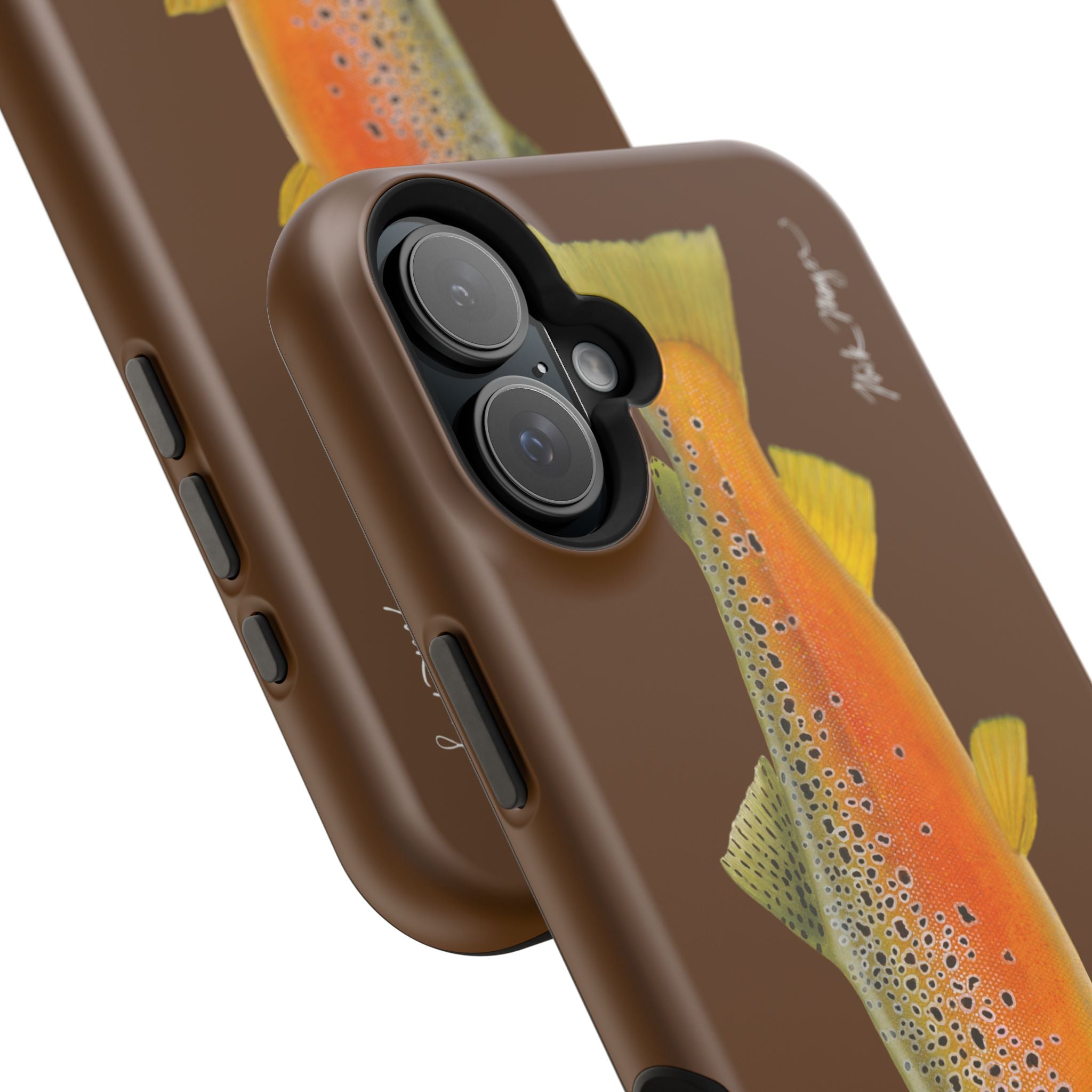 Brown Trout 2 Brown MagSafe iPhone Case, Limited Run