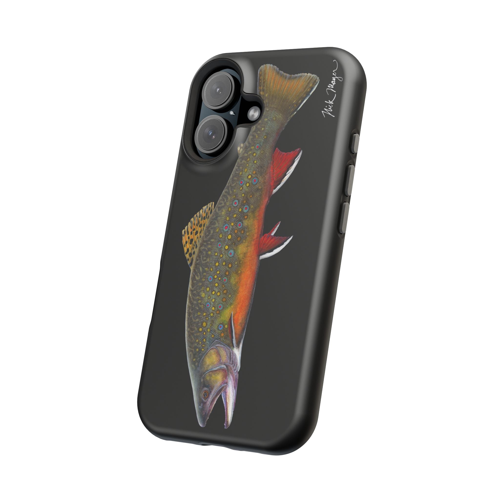 Brook Trout MagSafe Black iPhone Case