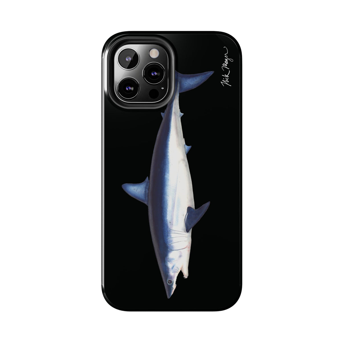 Mako Shark Black iPhone Case Printify