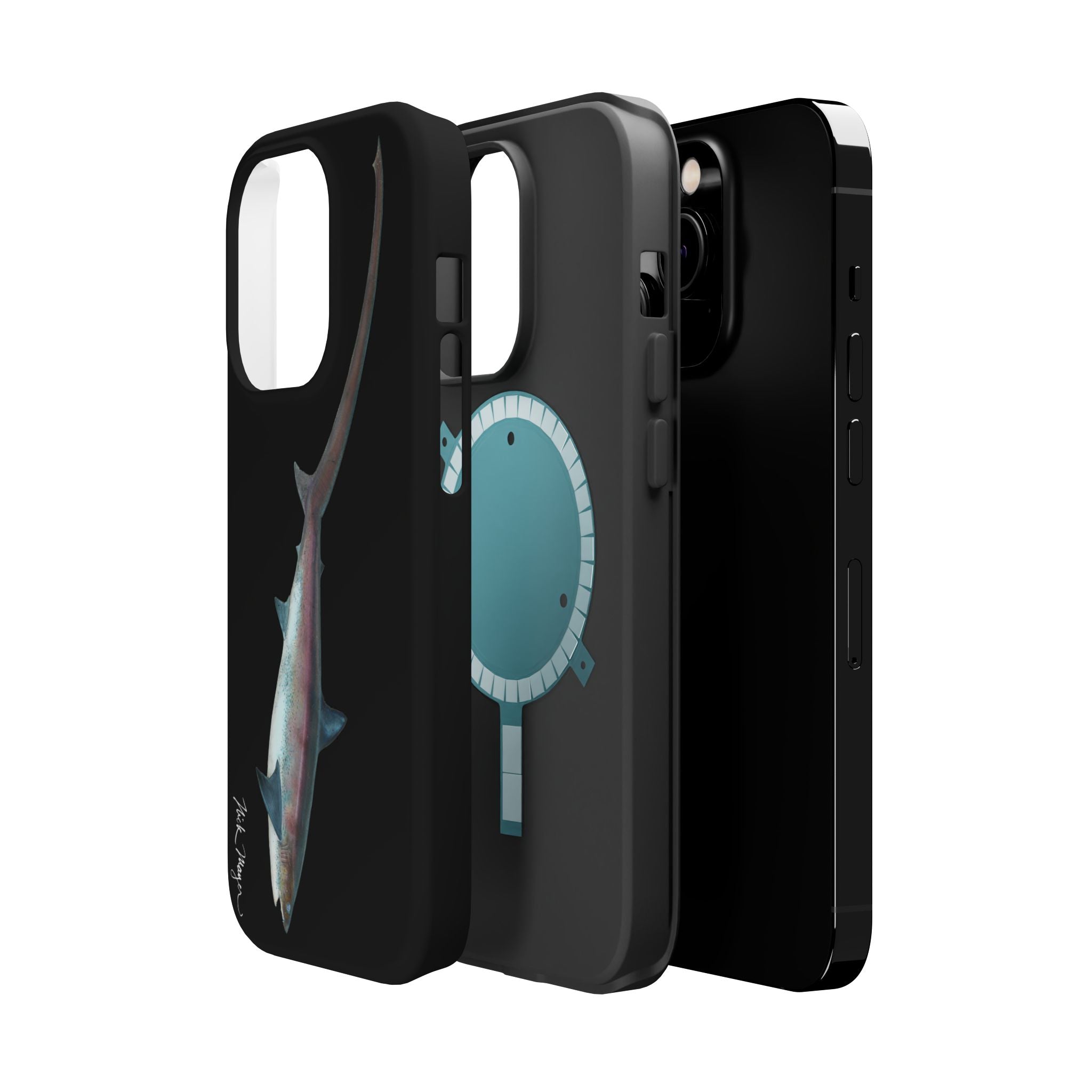 Thresher Shark MagSafe Black iPhone Case