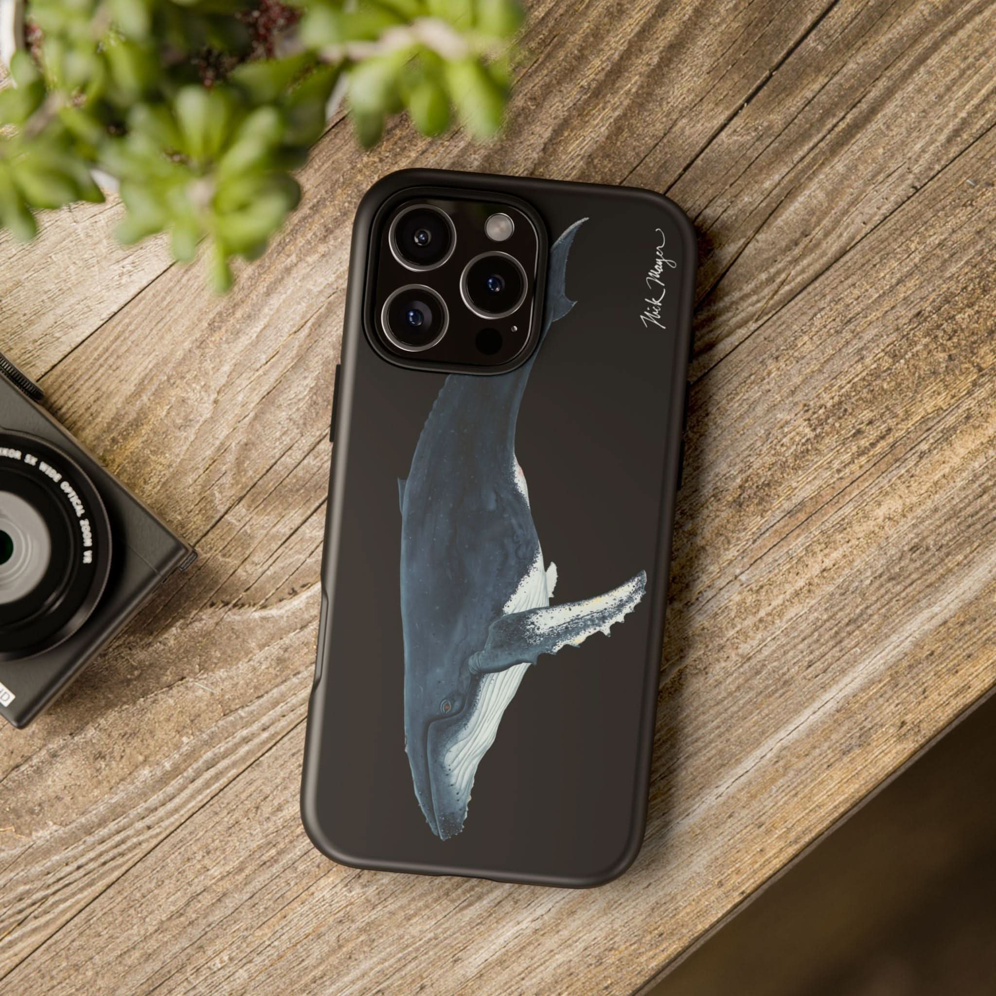 Humpback Black Phone Case (iPhone 16 & Samsung)