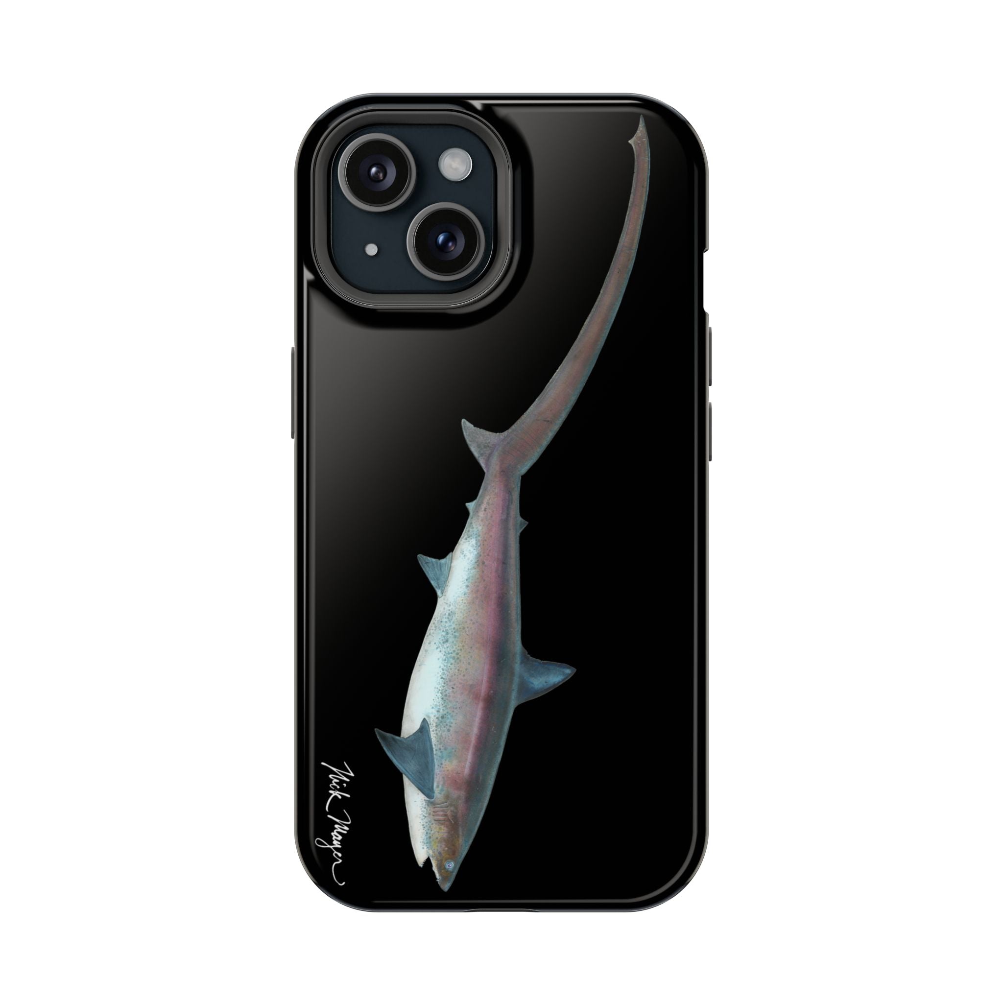 Thresher Shark MagSafe Black iPhone Case