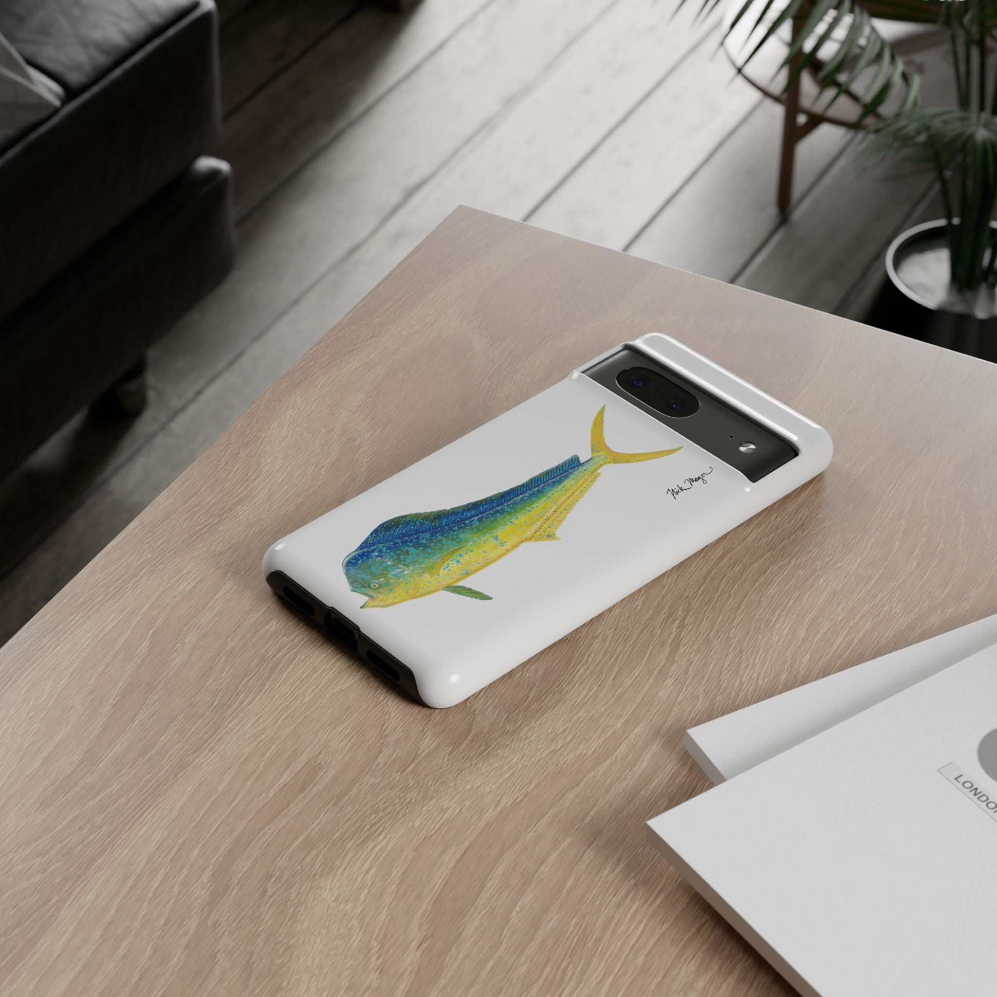 Bull Mahi White Phone Case (Samsung)