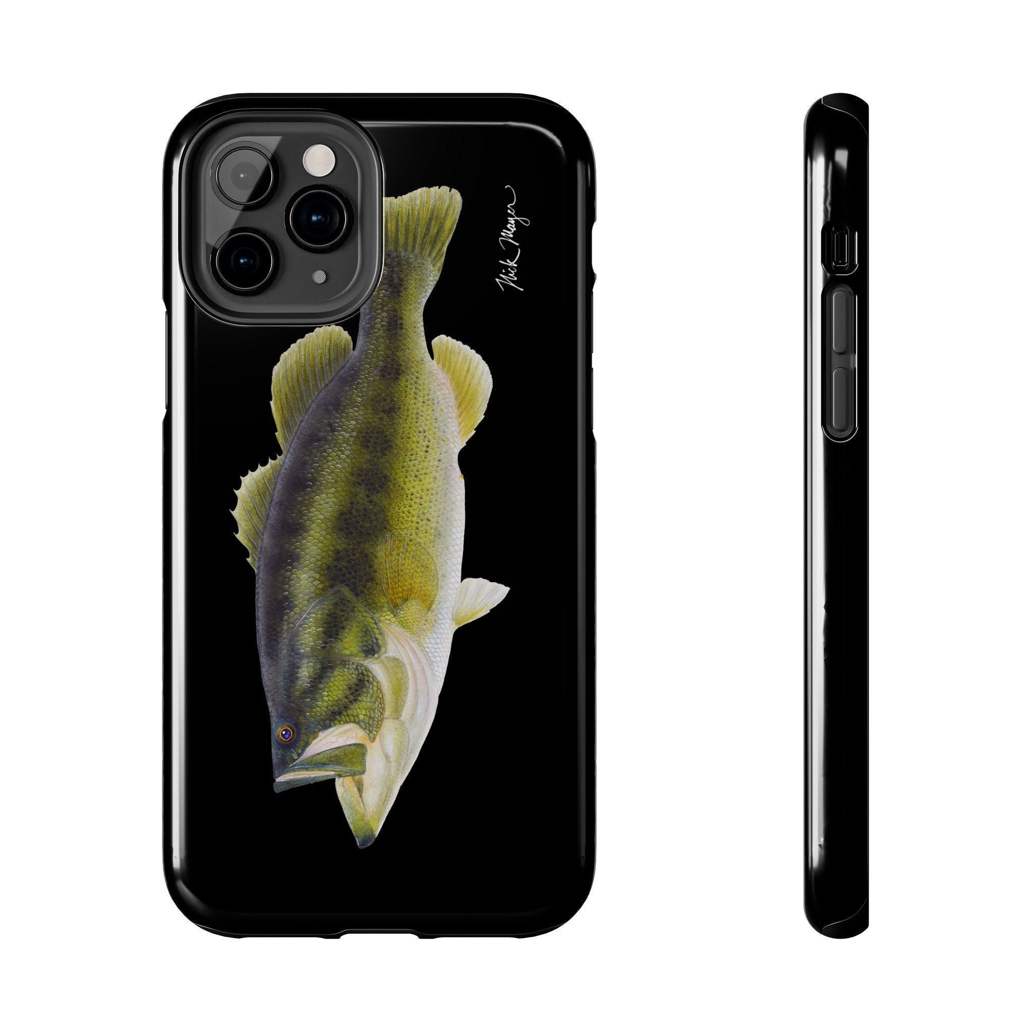 Largemouth Bass Black Phone Case (iPhone)