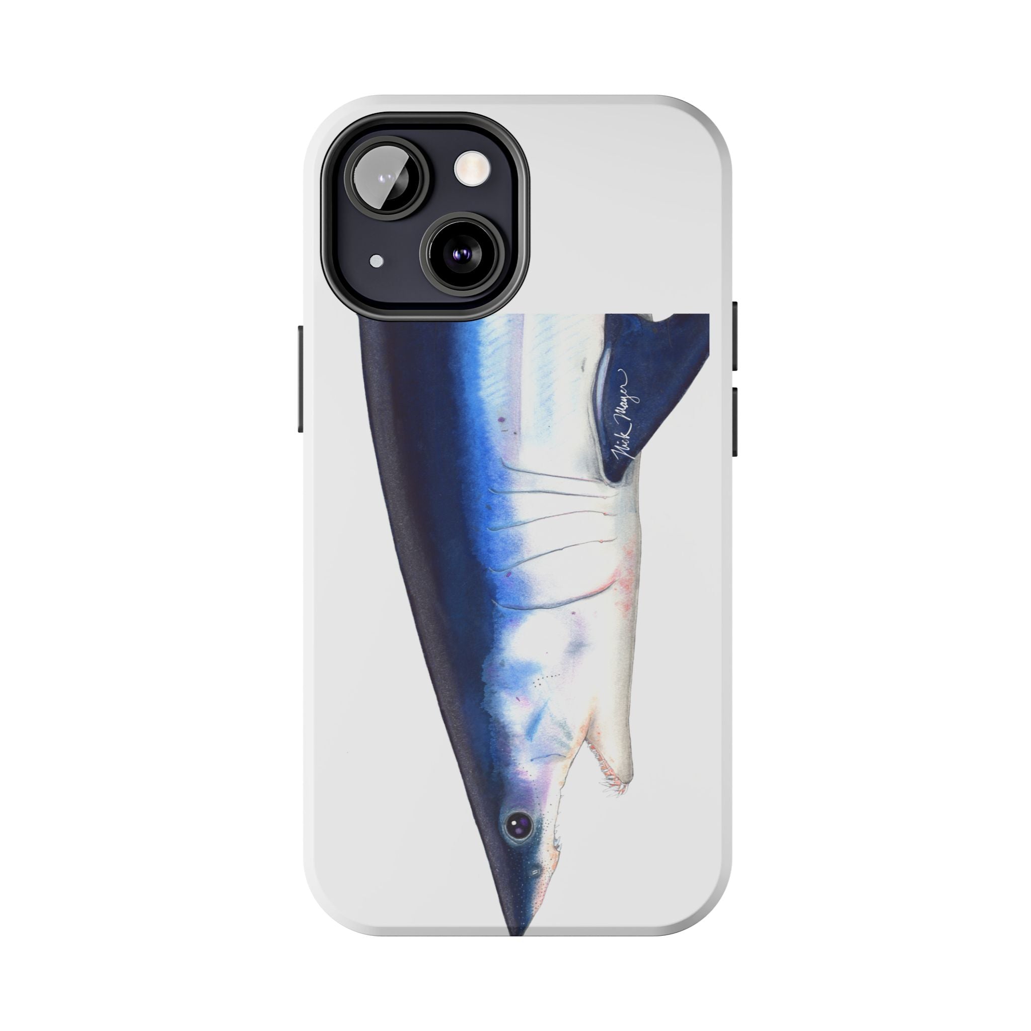 Mako Shark Face White Phone Case (iPhone)