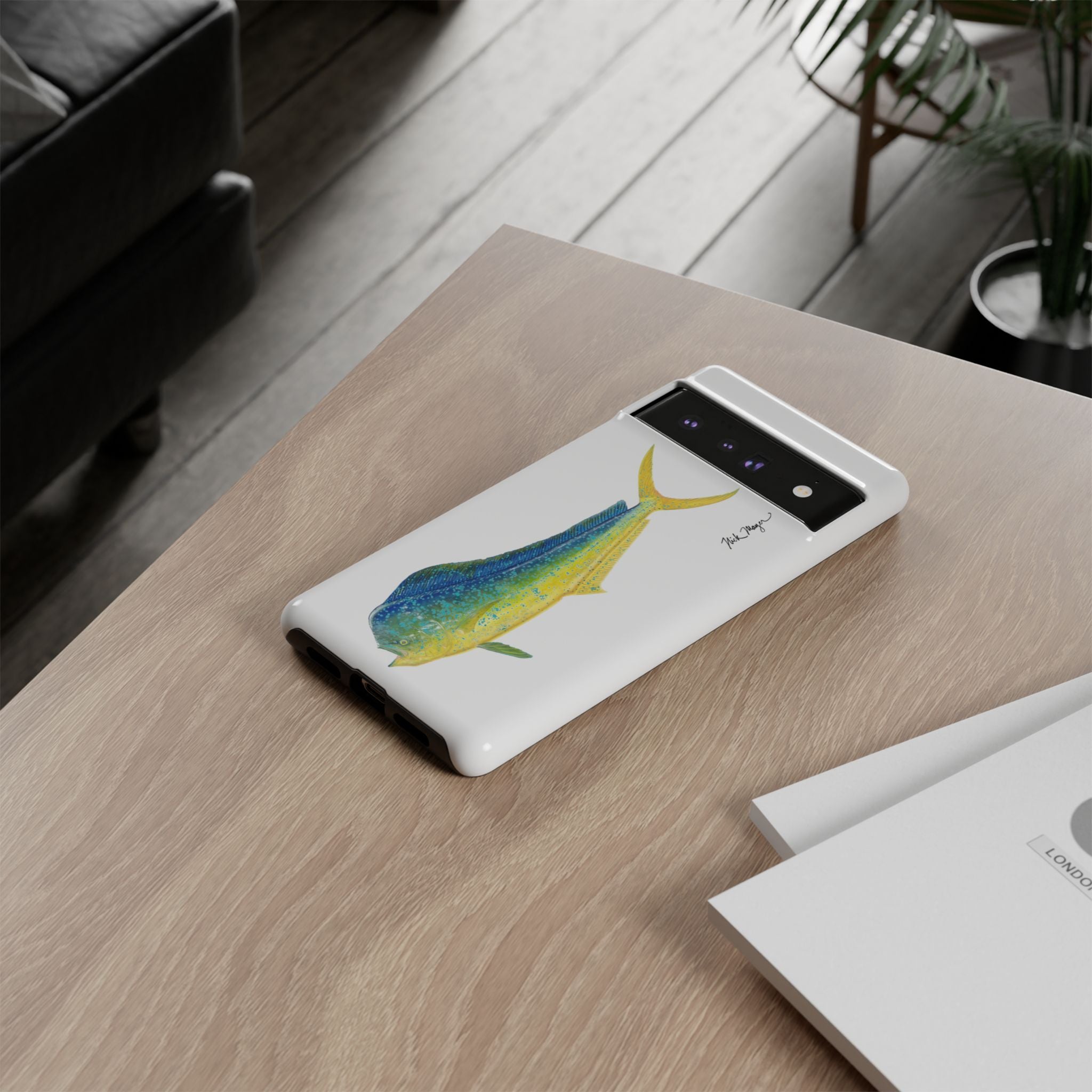 Bull Mahi White Phone Case (Samsung)