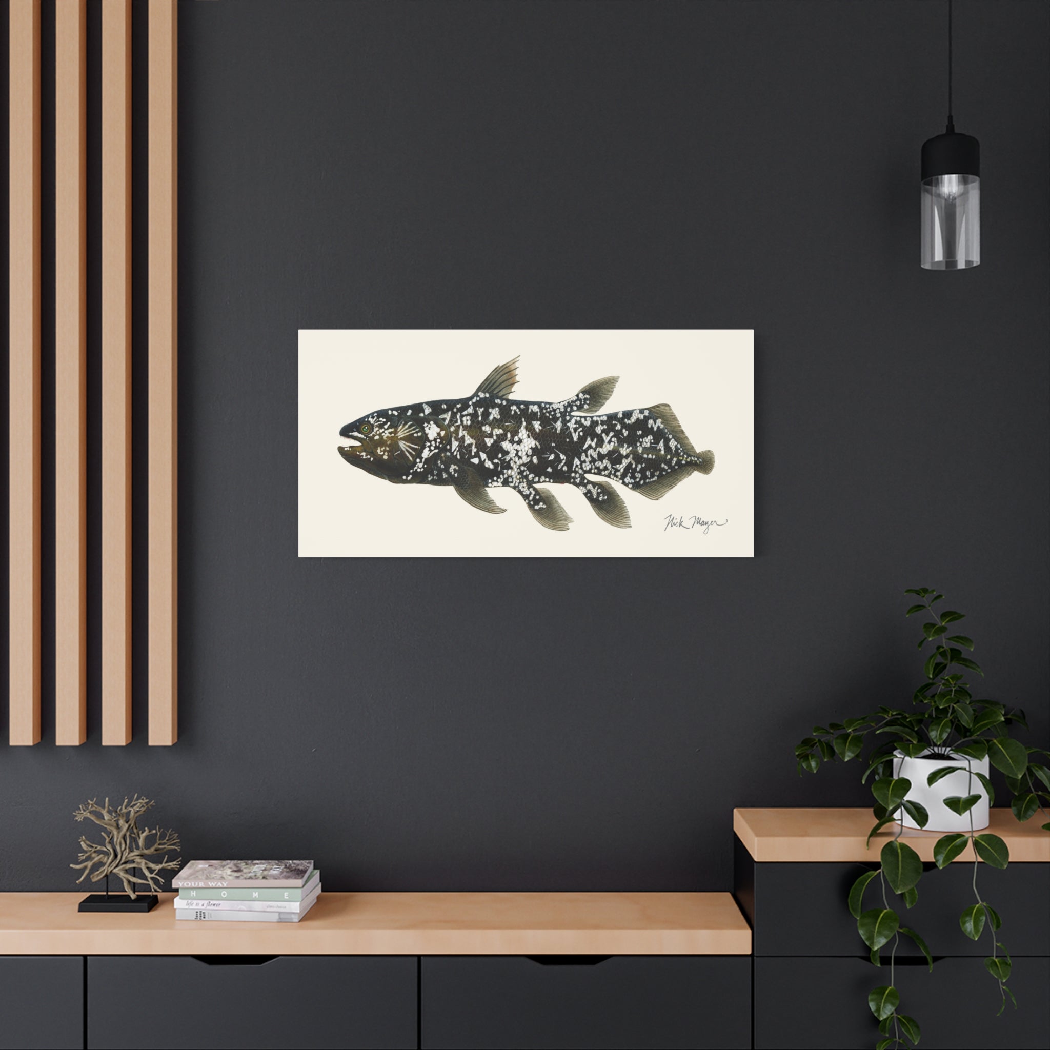 Coelacanth Canvas Print Printify
