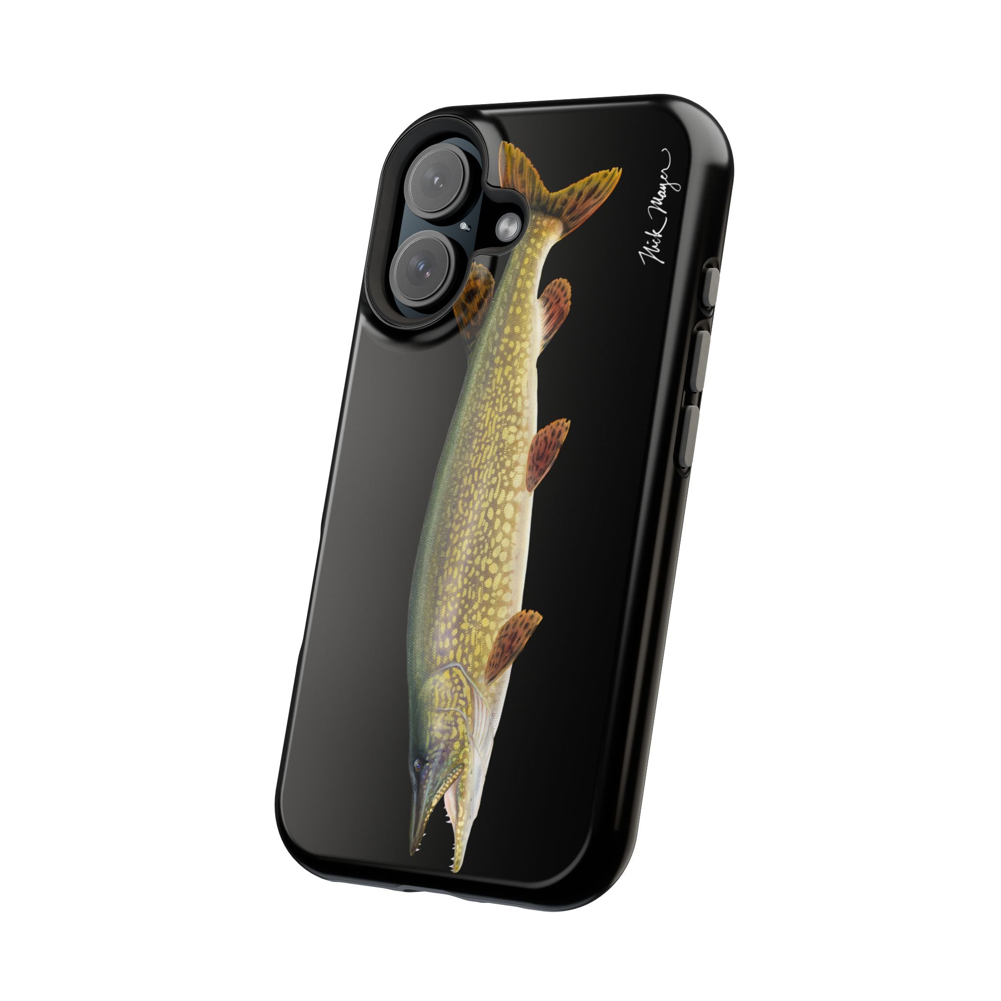 Northern Pike MagSafe Black iPhone Case Printify