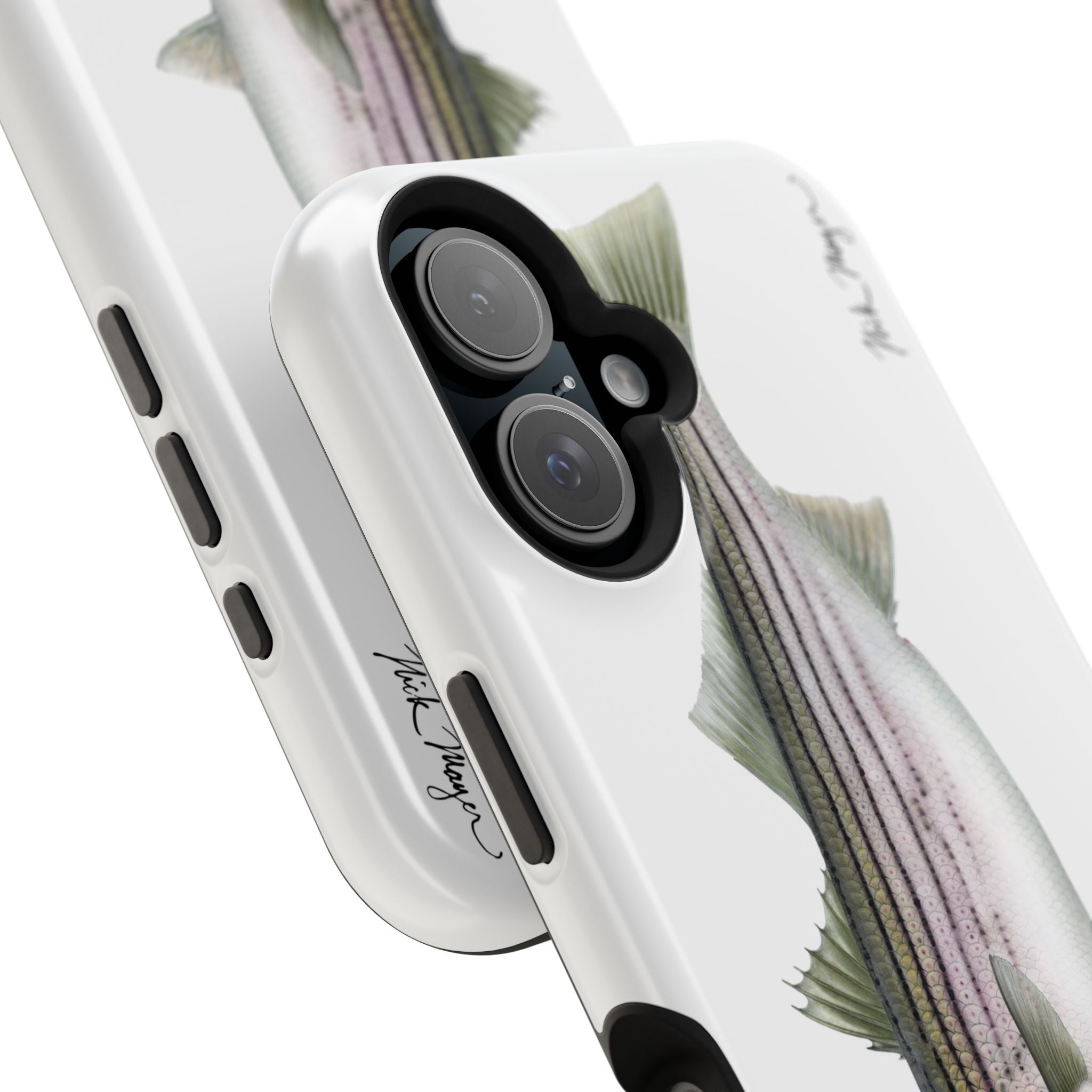 30 lb Striper MagSafe White iPhone Case