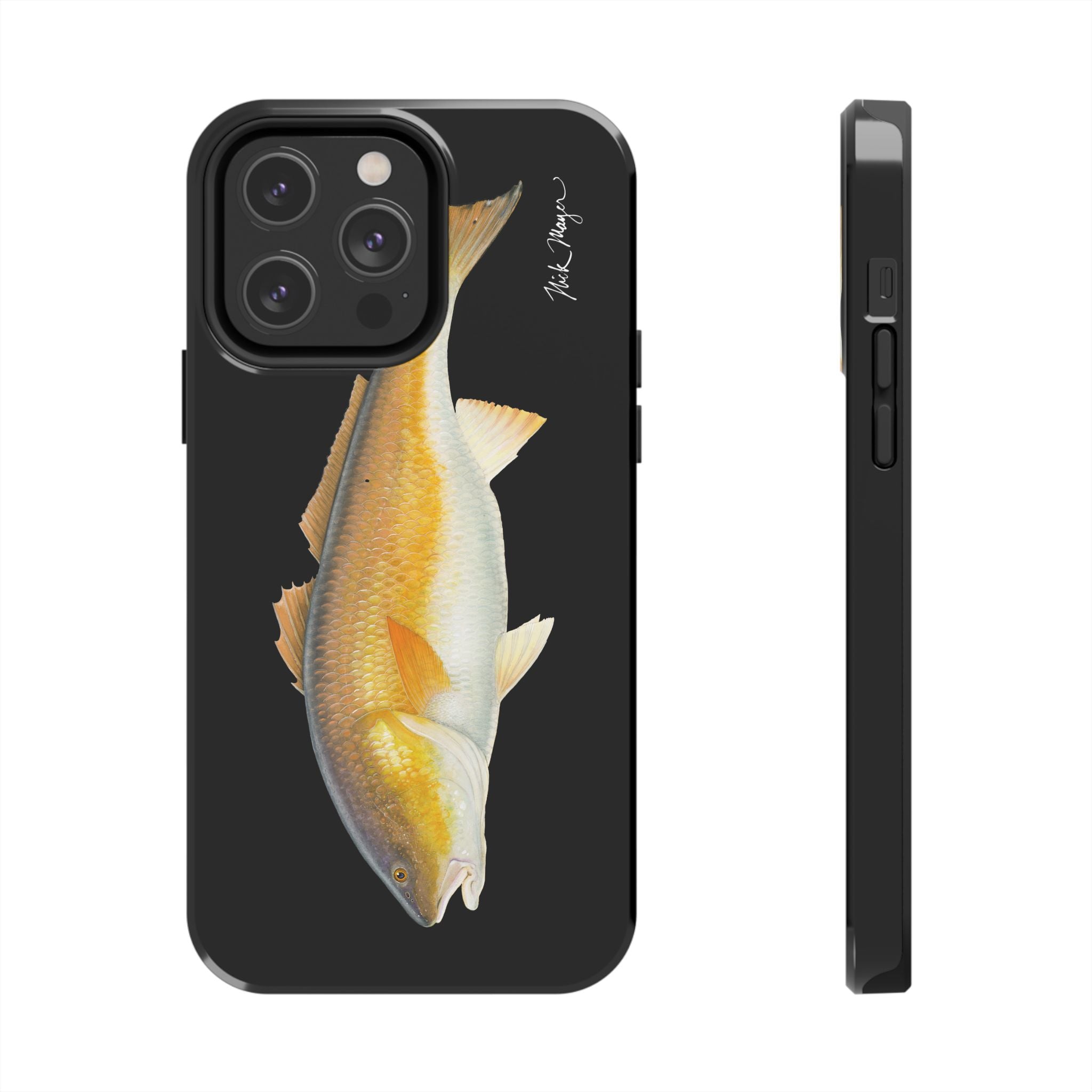 Bull Redfish Black Phone Case (iPhone)