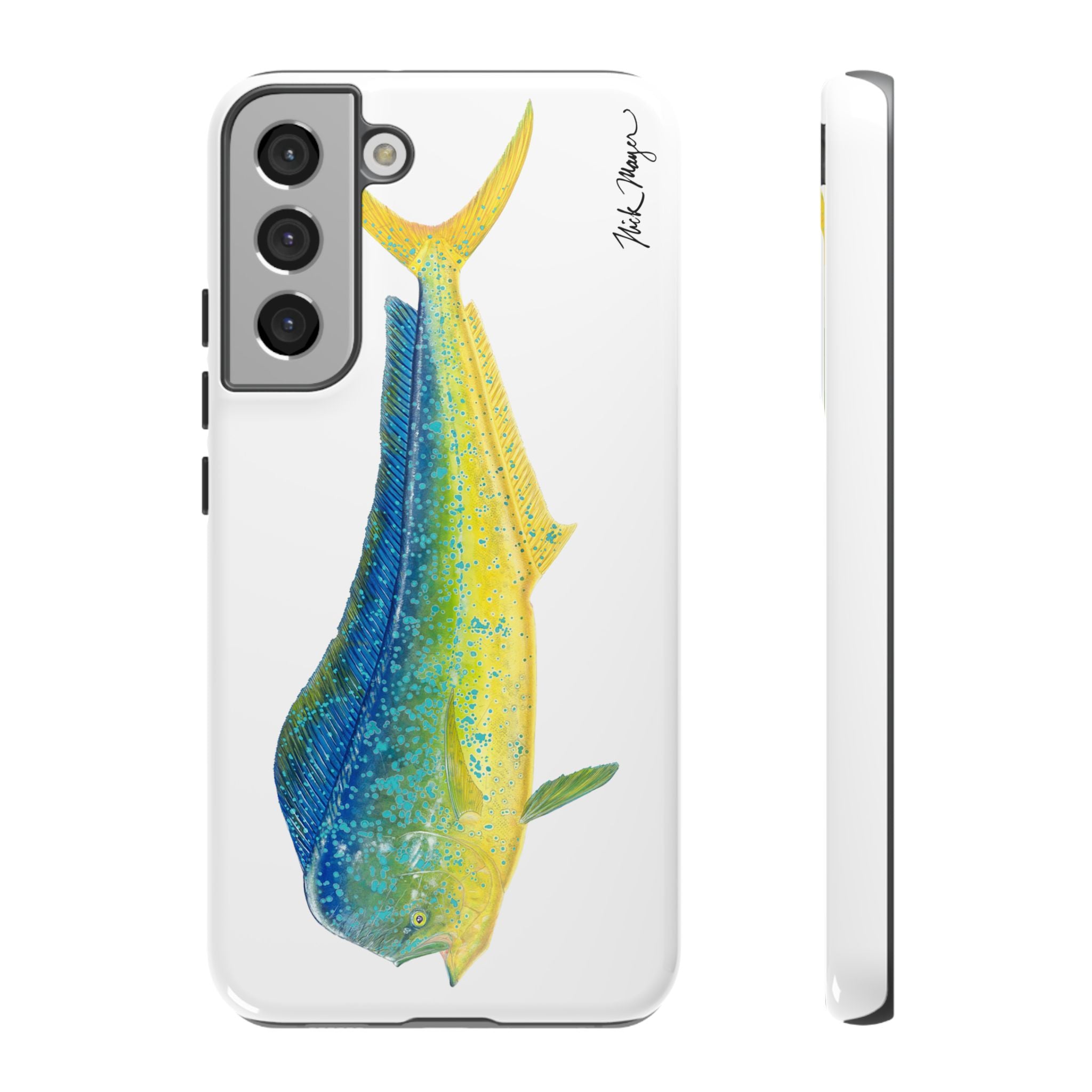 Bull Mahi White Phone Case (Samsung)