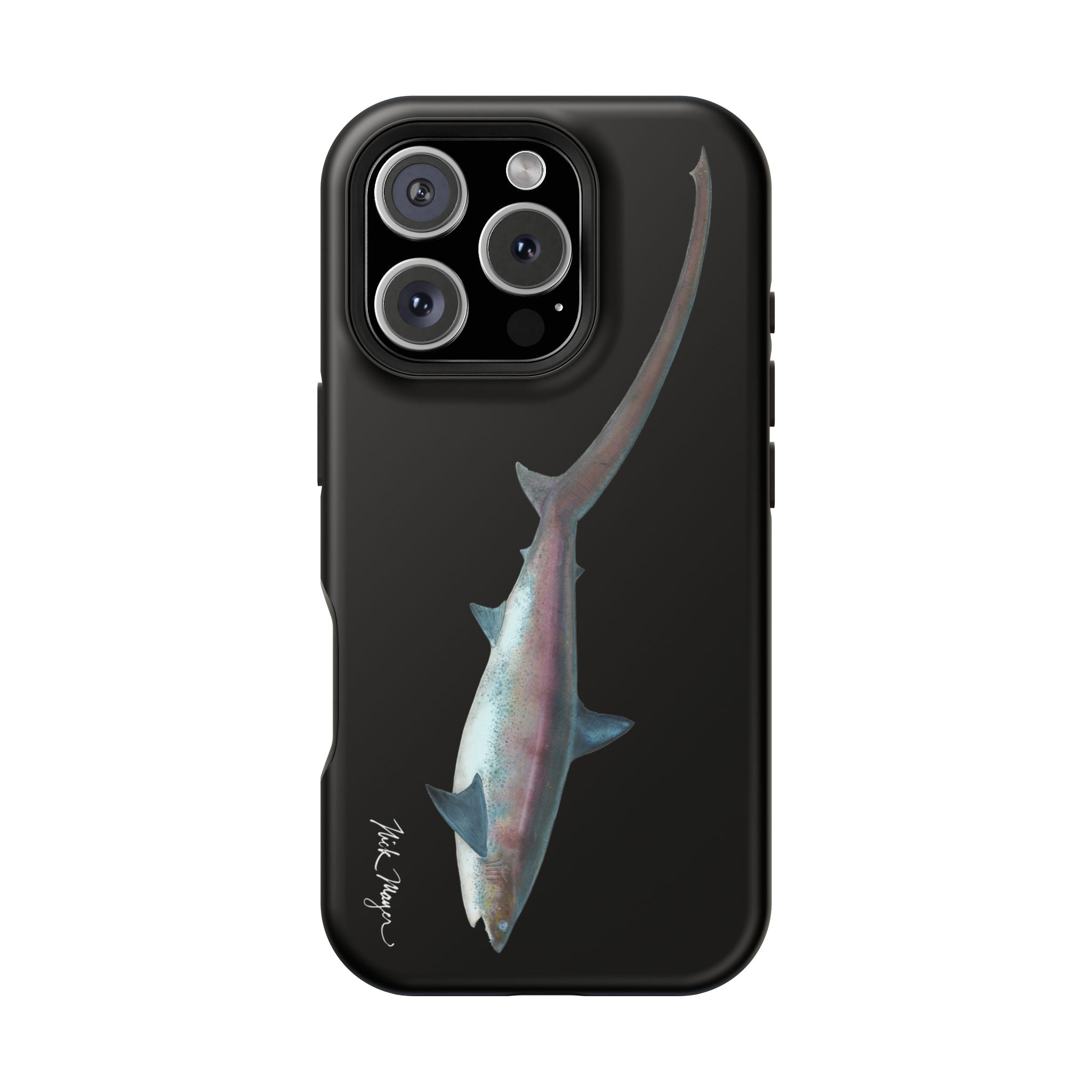 Thresher Shark MagSafe Black iPhone Case