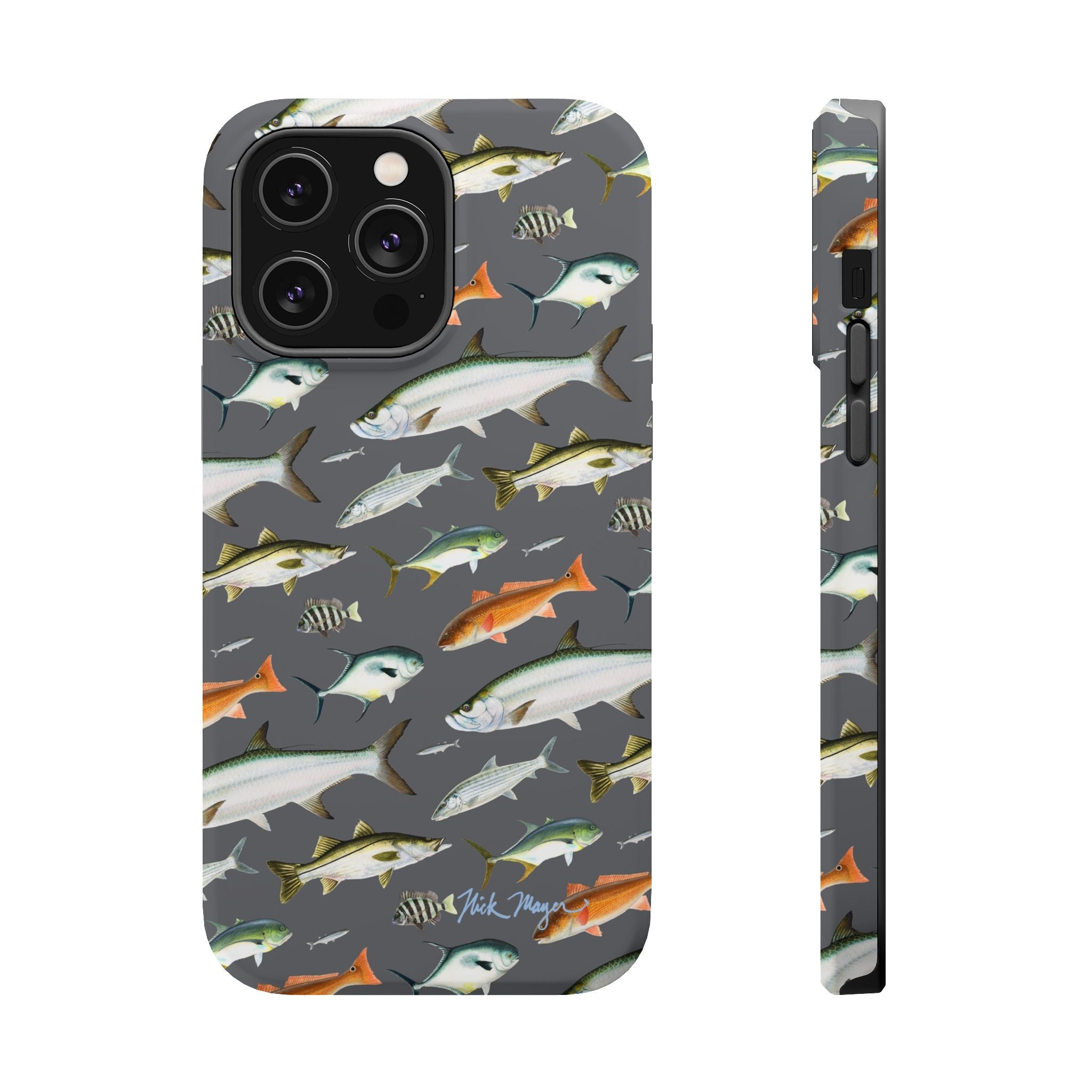 NEW Southern Fish Grey MagSafe iPhone Case