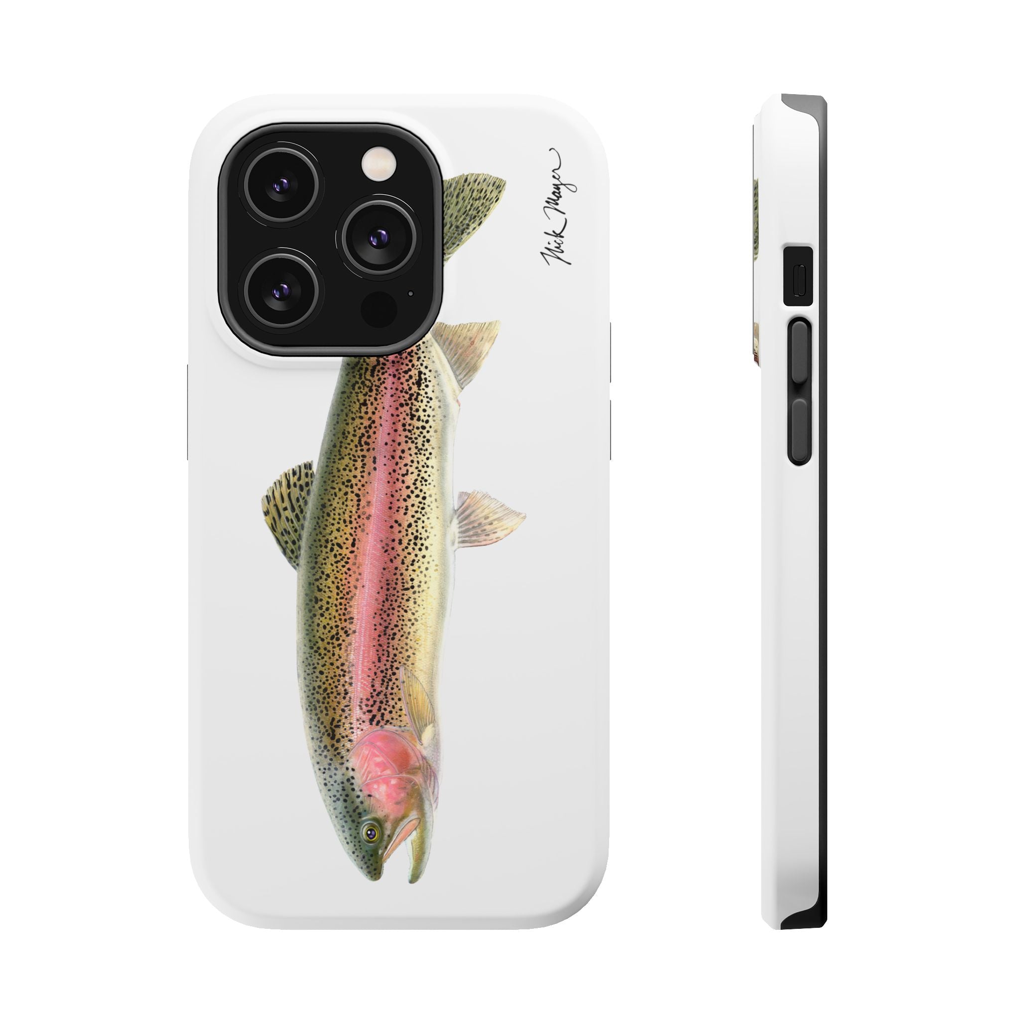 Rainbow Trout MagSafe White iPhone Case