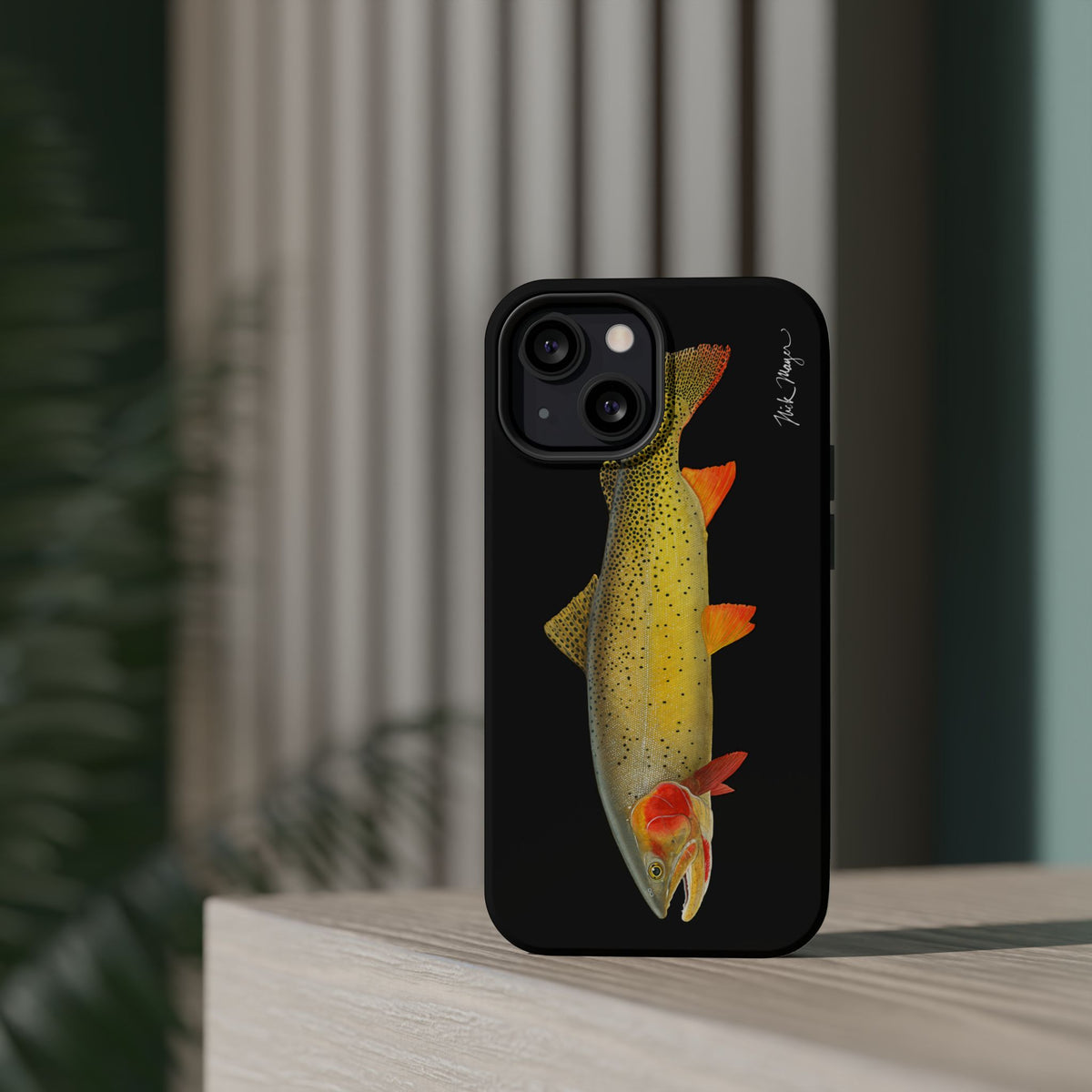 Cutthroat Trout 1 Black MagSafe iPhone Case Printify