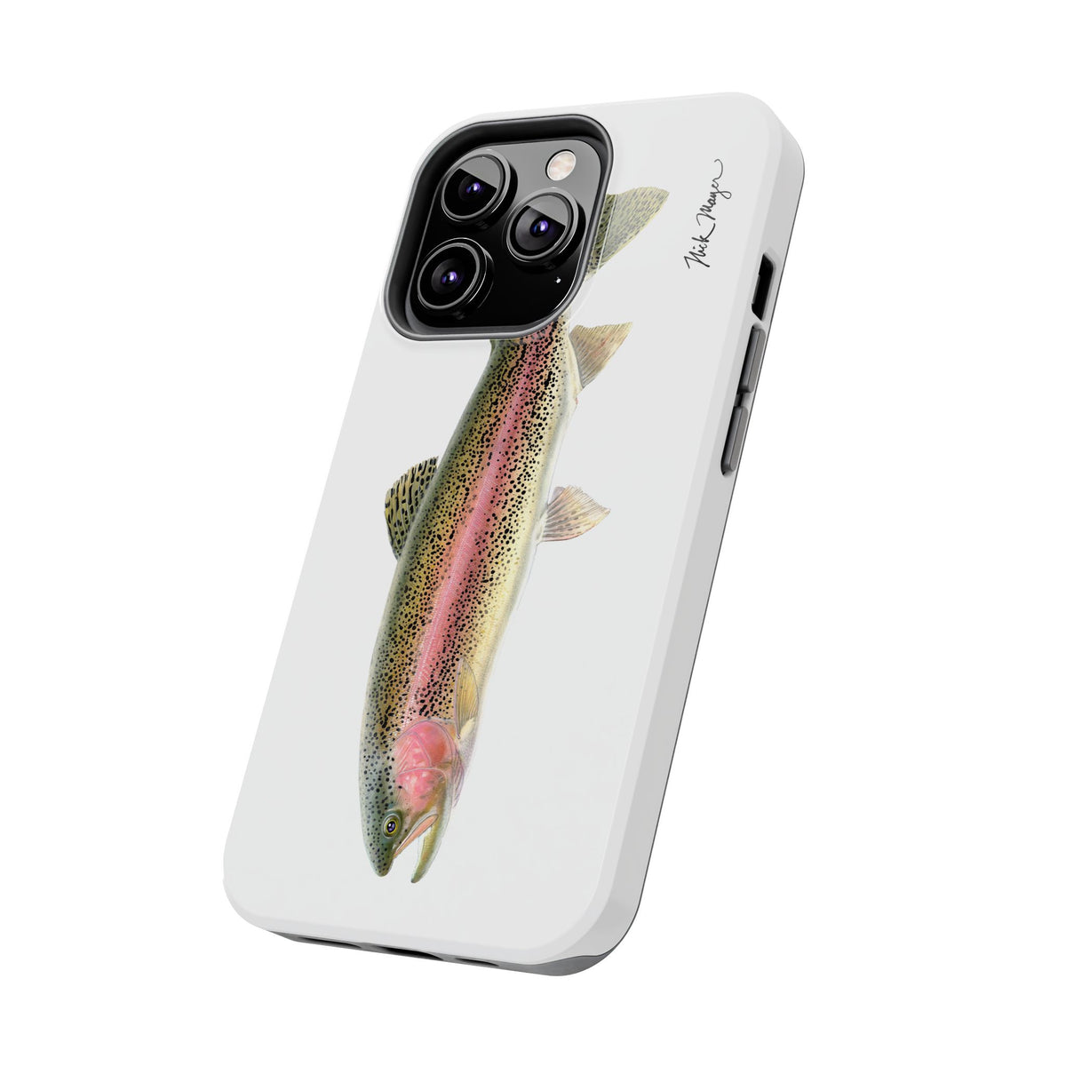 Rainbow Trout White Phone Case (iPhone) Printify
