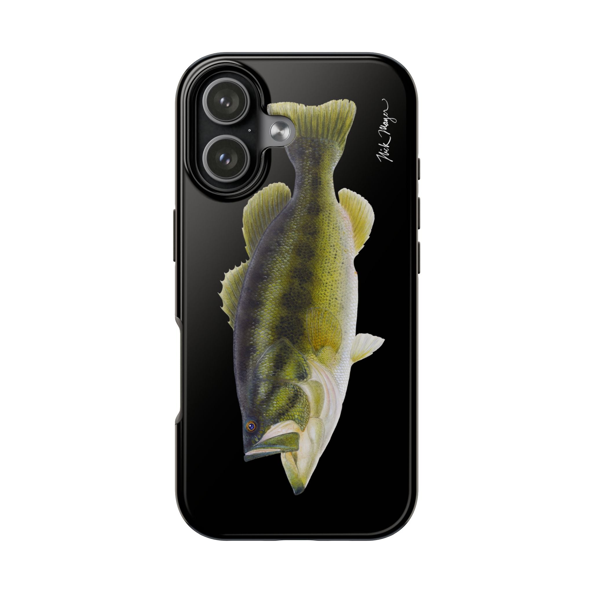 Largemouth Bass Black Phone Case (iPhone)