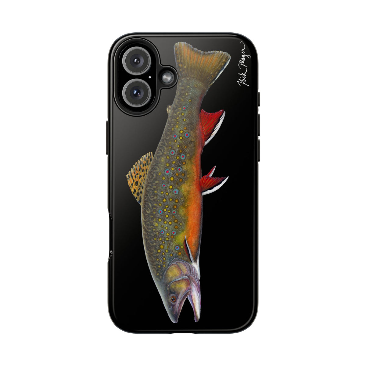 Brook Trout Black Phone Case (iPhone) Printify