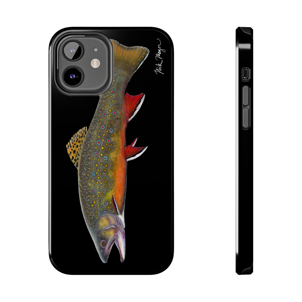 Brook Trout Black Phone Case (iPhone) Printify